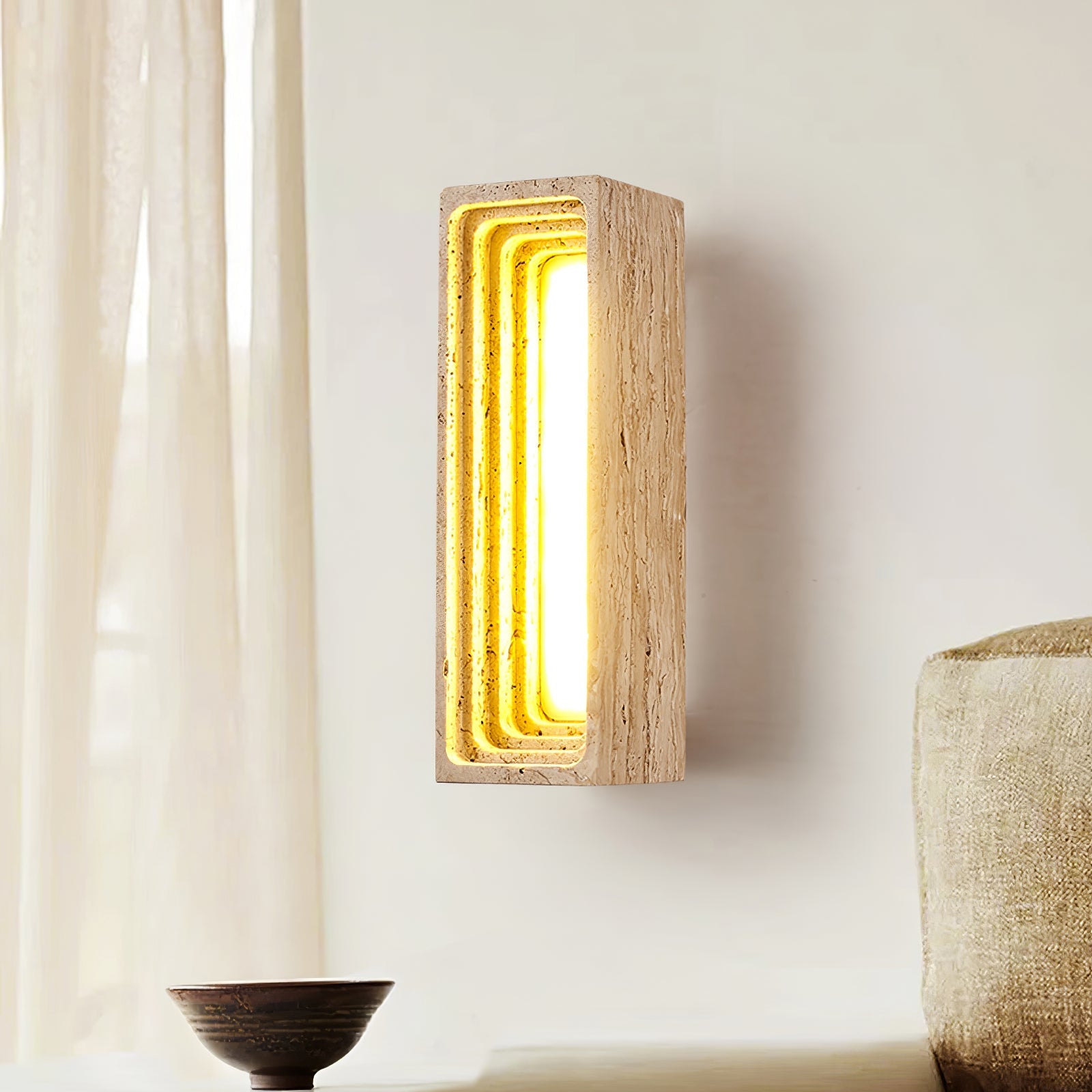 Atheila Travertine Wall Light - Blowlighting