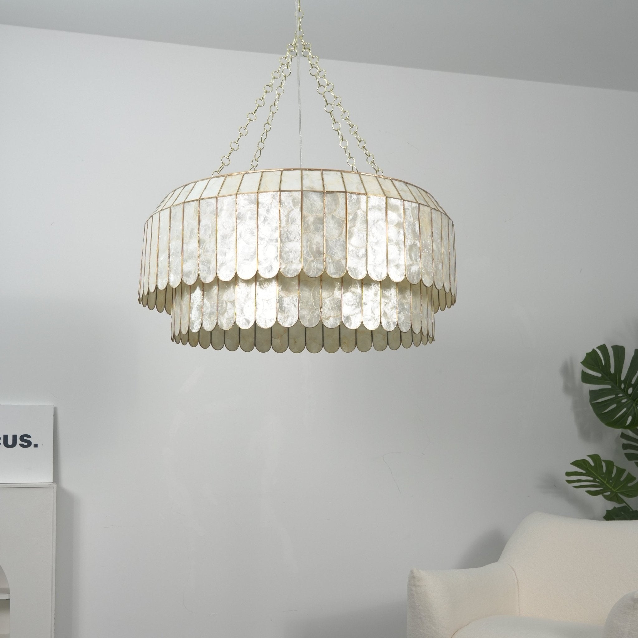 Capiz Aurelia Chandelier - Vakkerlight