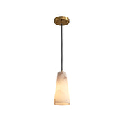 Capus Contemporary Art Copper Alabaster Pendant Light
