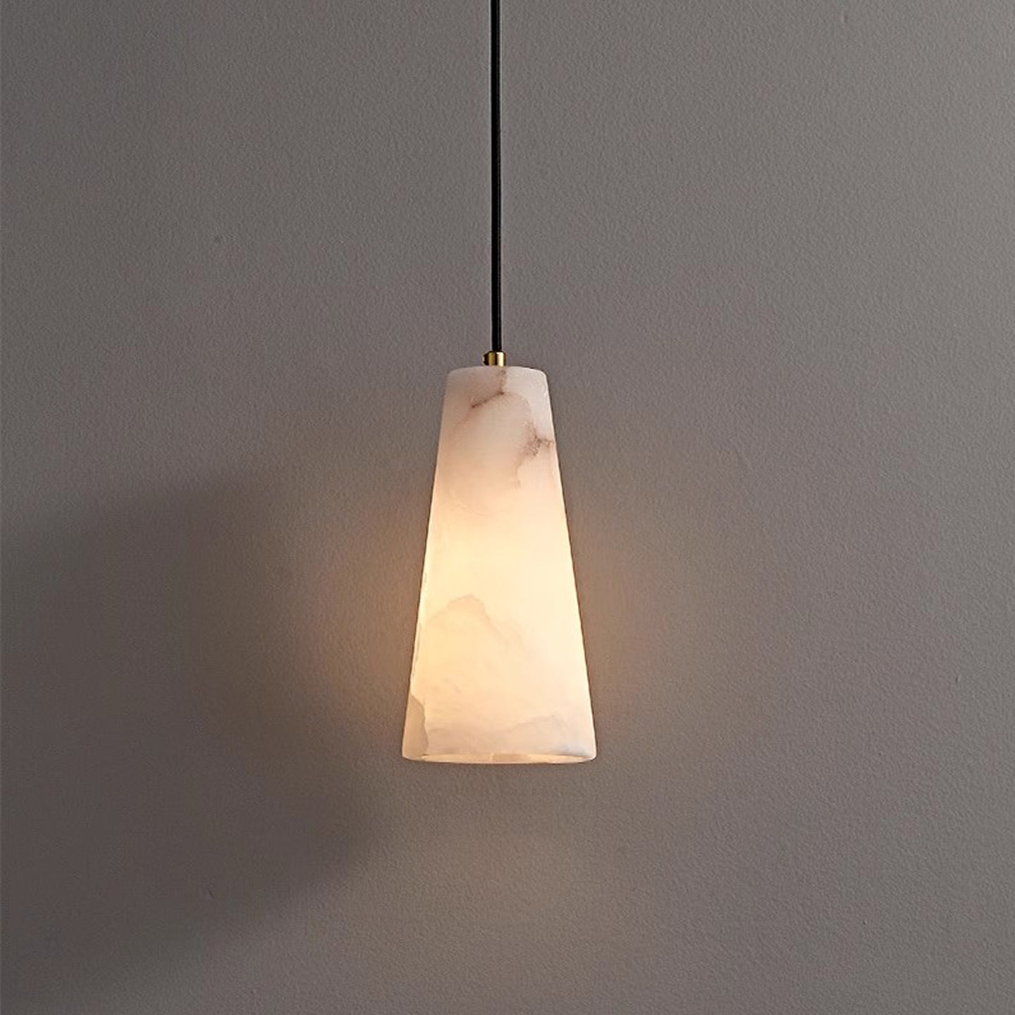 Capus Contemporary Art Copper Alabaster Pendant Light