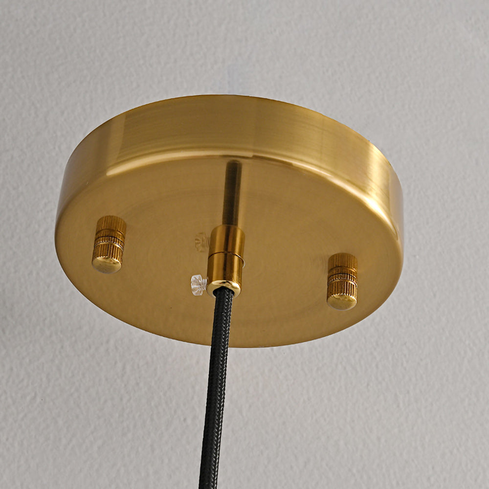 Capus Contemporary Art Copper Alabaster Pendant Light