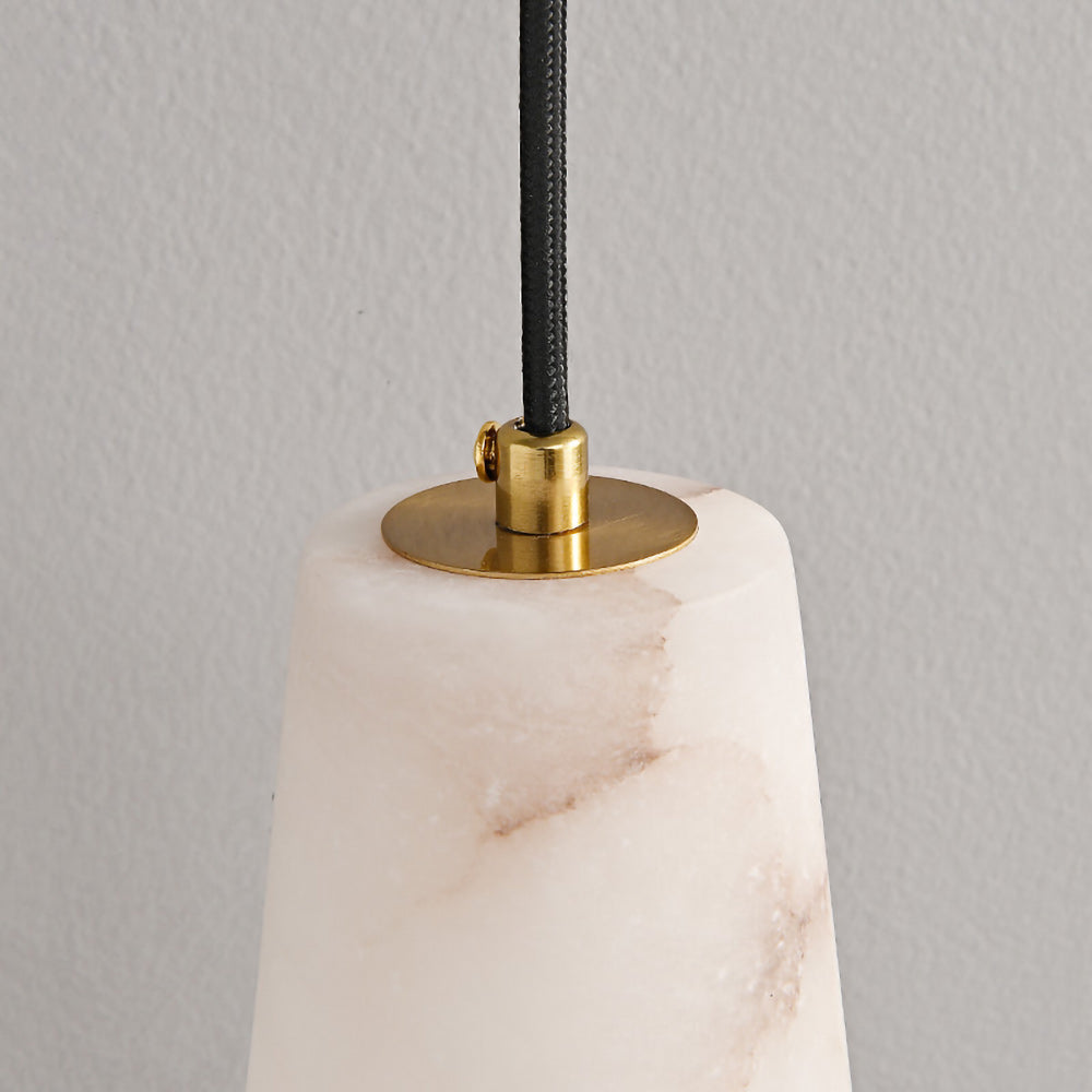 Capus Contemporary Art Copper Alabaster Pendant Light