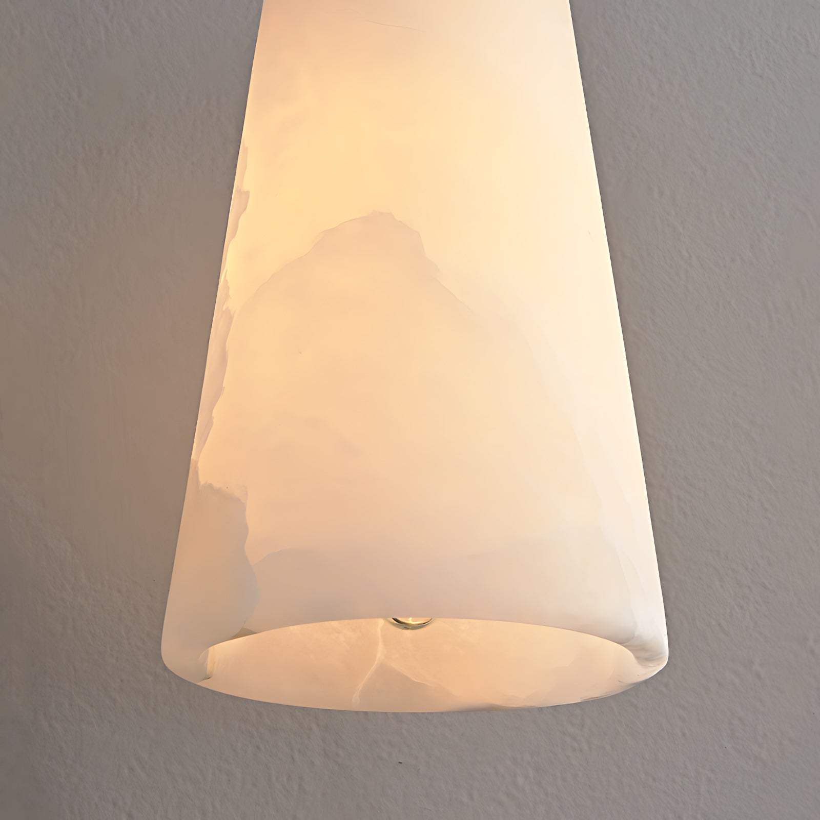 Capus Contemporary Art Copper Alabaster Pendant Light