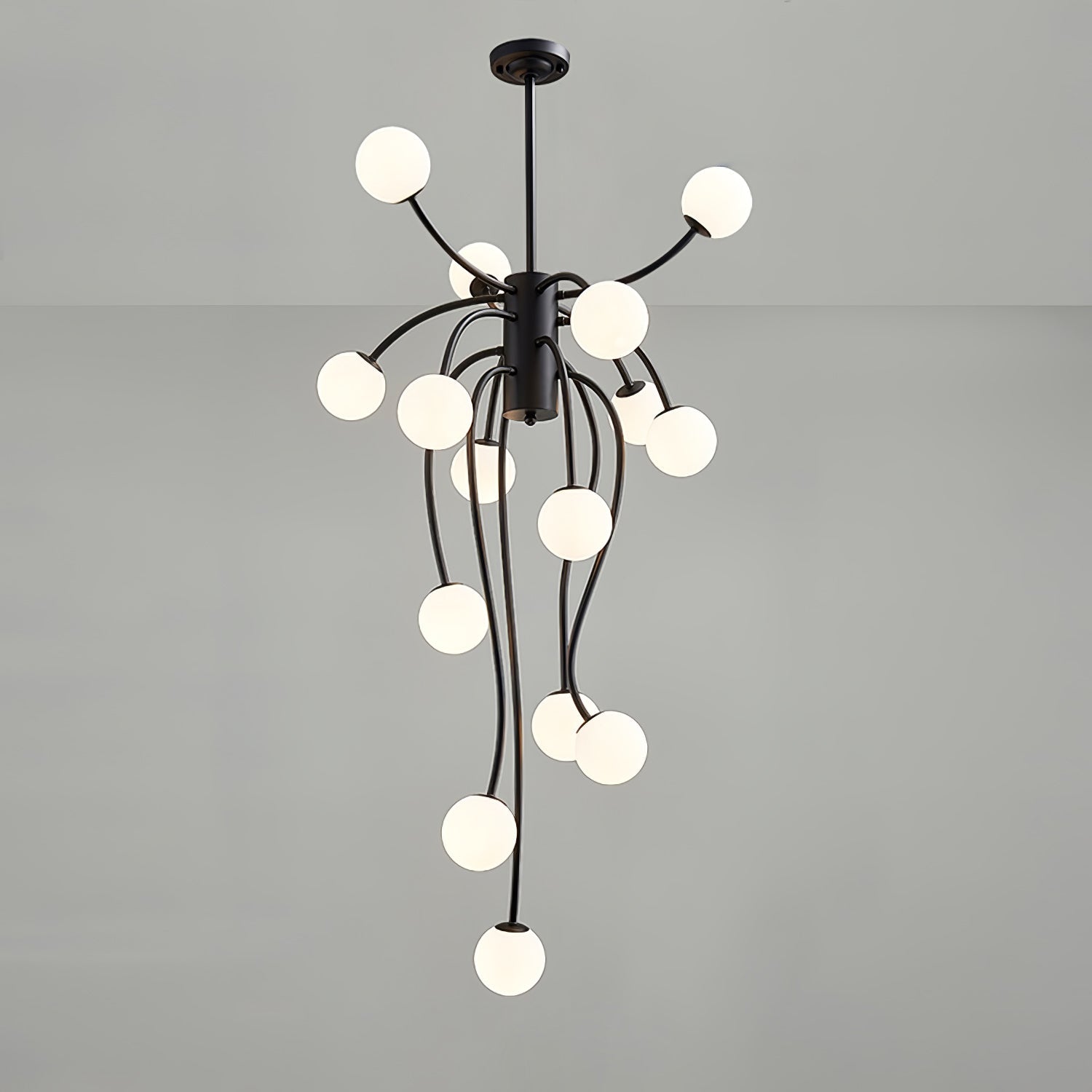 Astralyn Brass Globe Chandelier - Blowlighting