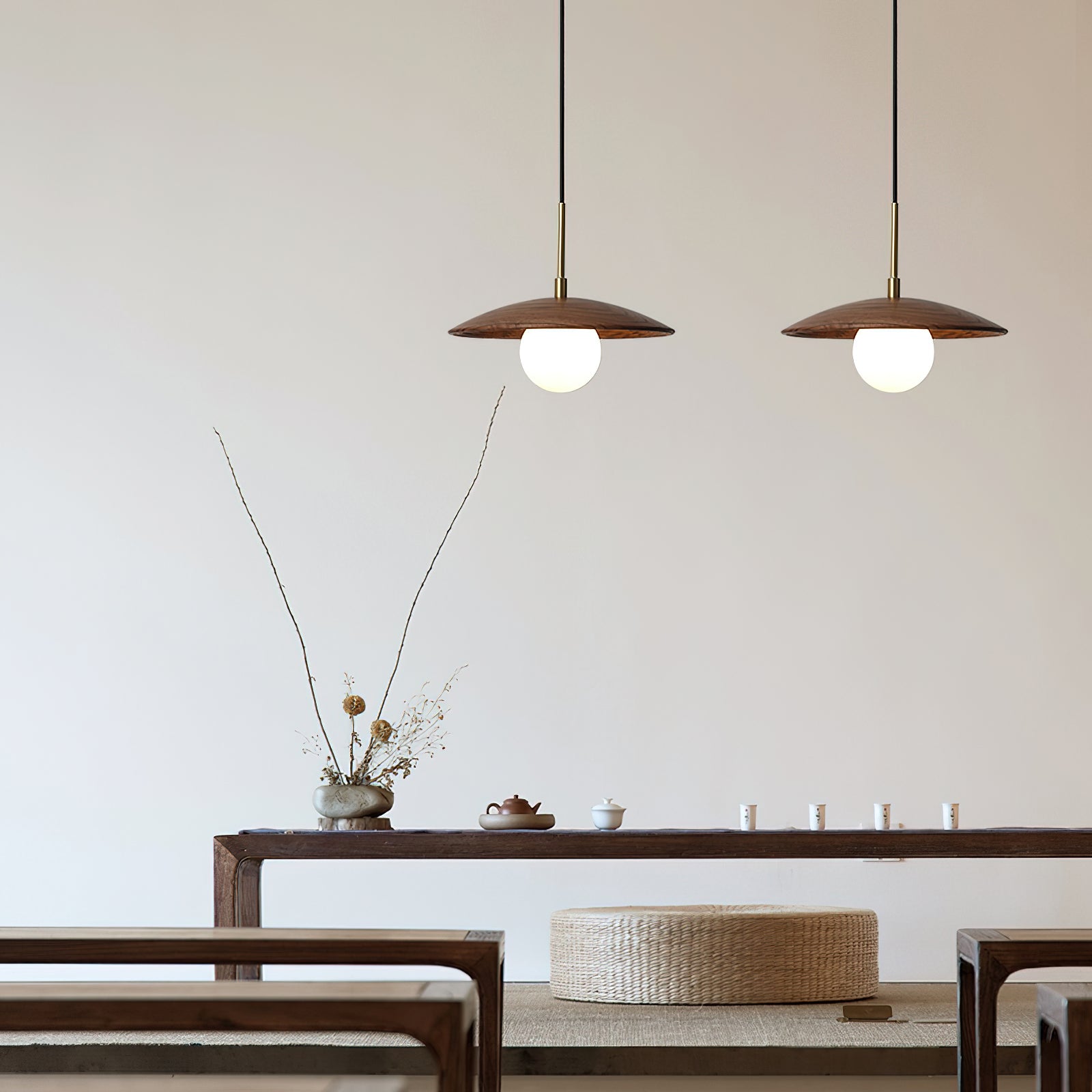 Caroll Minimalist Wood Pendant Light