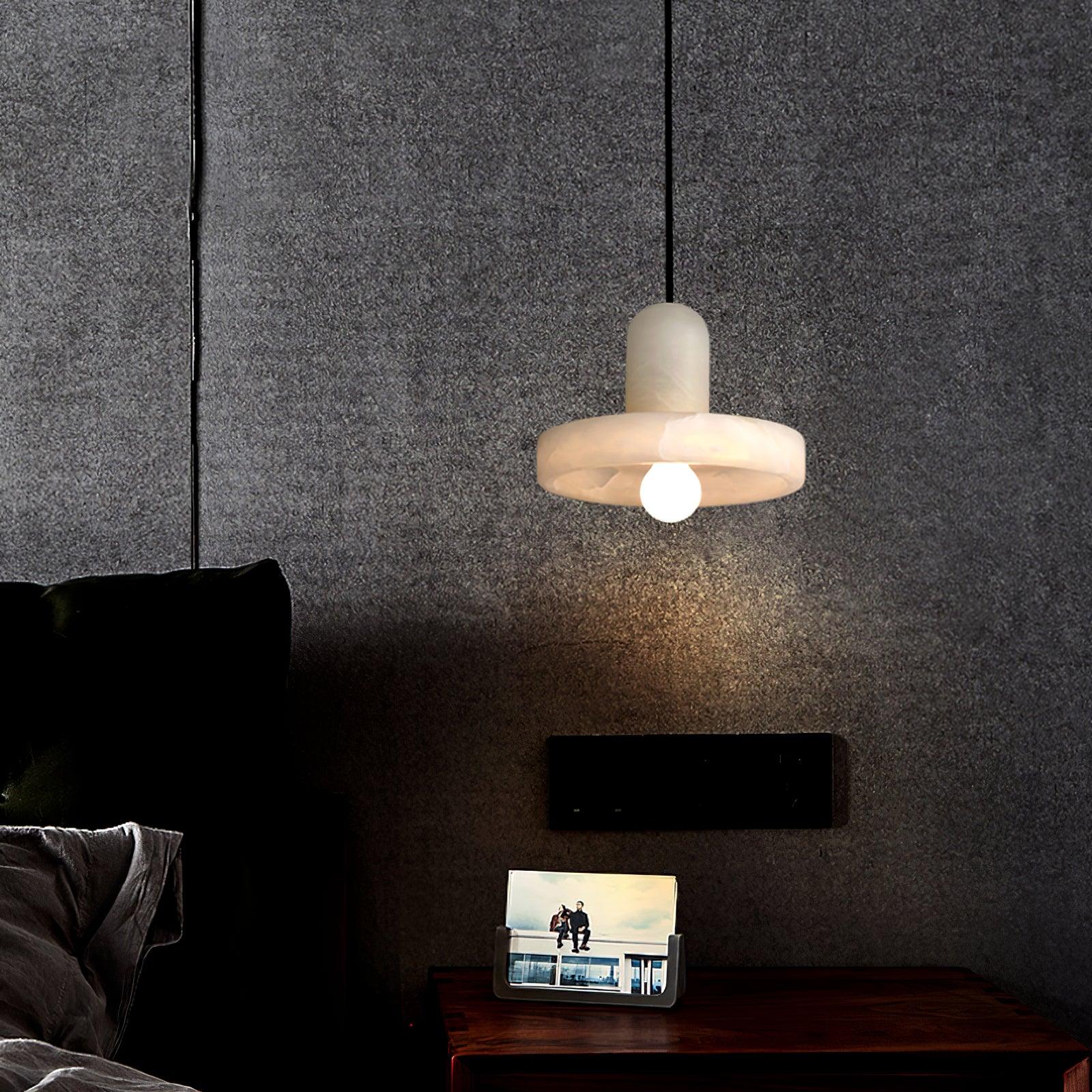 Lyvynos Stacked Alabaster Pendant Light - Blowlighting