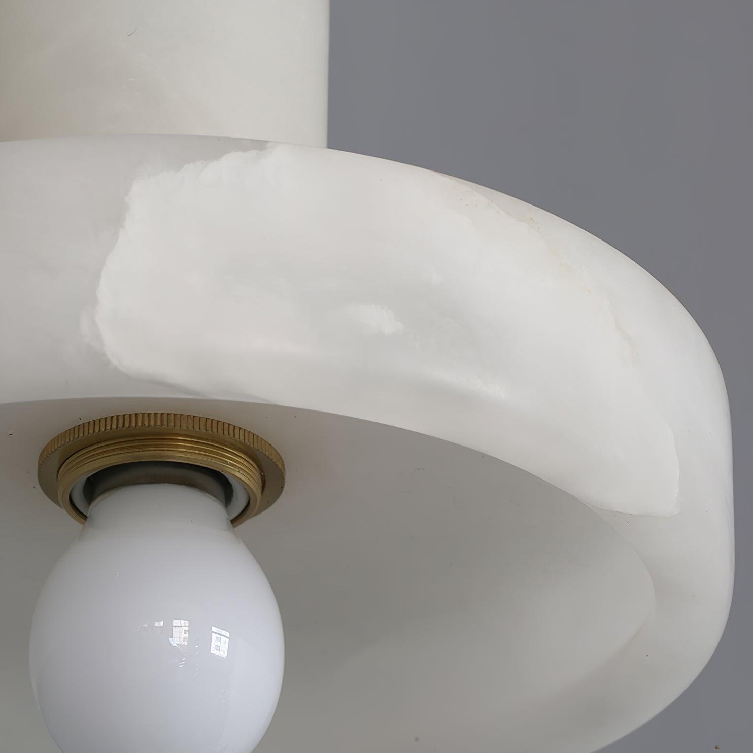 Lyvynos Stacked Alabaster Pendant Light - Blowlighting
