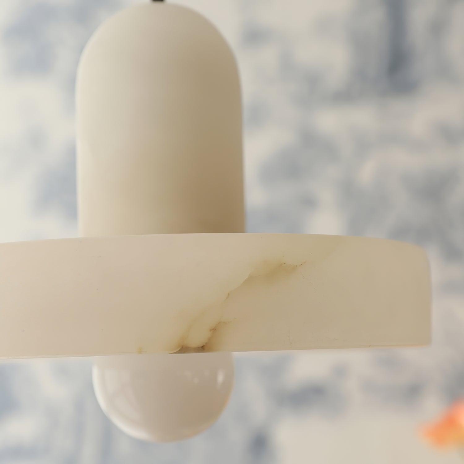 Lyvynos Stacked Alabaster Pendant Light - Blowlighting