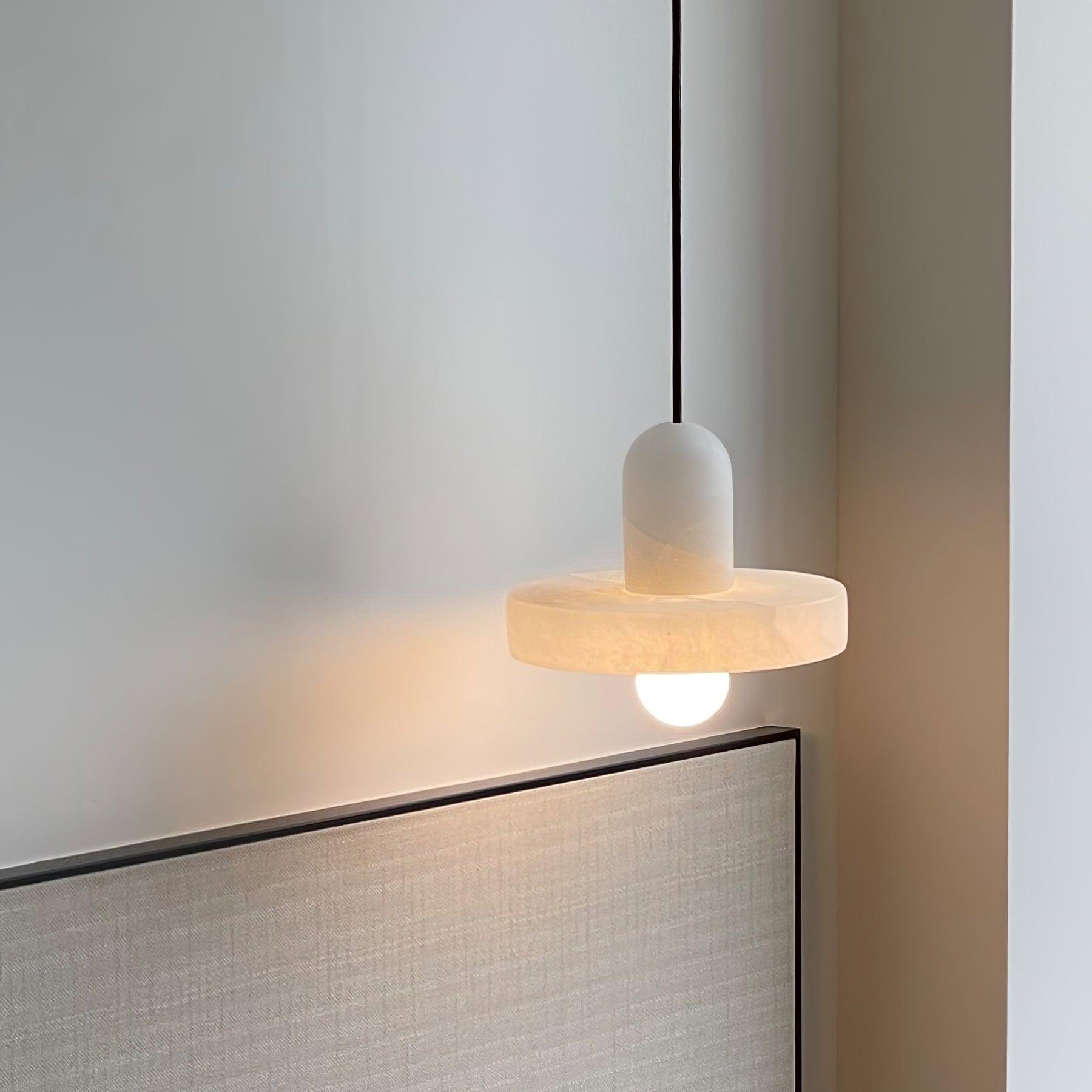 Lyvynos Stacked Alabaster Pendant Light - Blowlighting