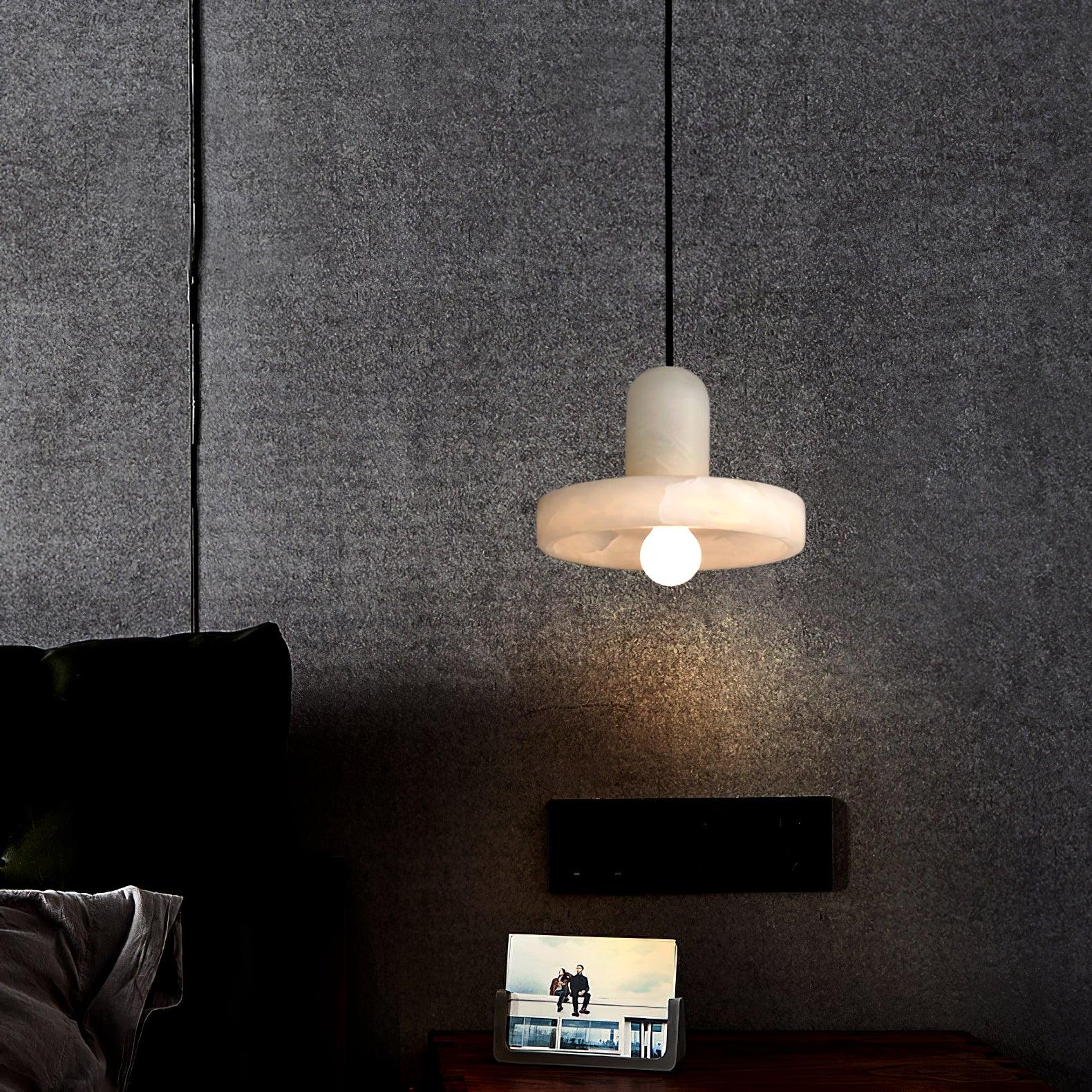 Lyvynos Stacked Alabaster Pendant Light - Blowlighting