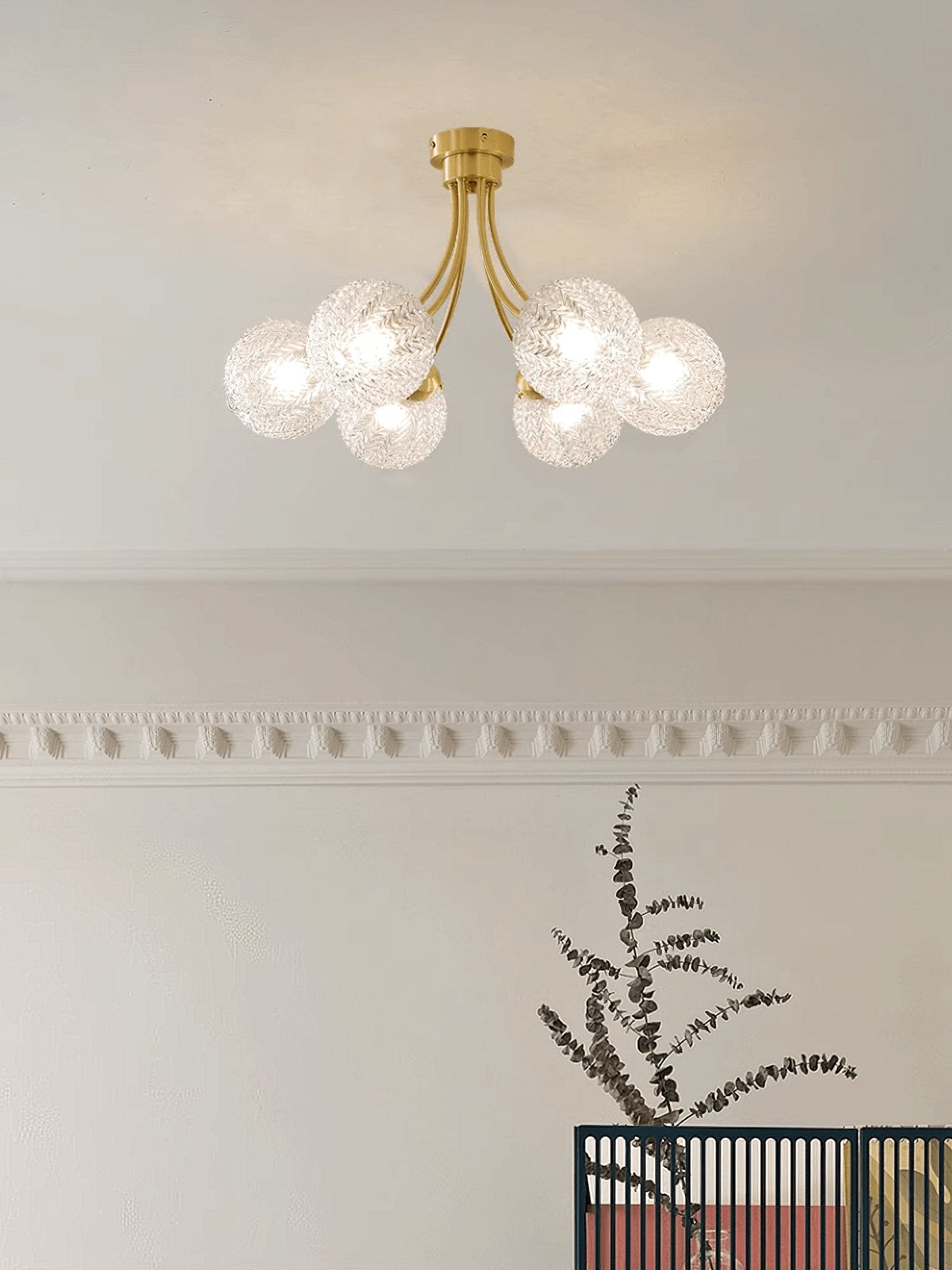 Carved Glass Ceiling Lamp - Blowlighting