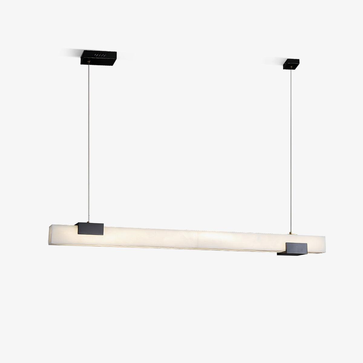 Kaelen Minimalist Alabaster Linear Pendant Light - Blowlighting