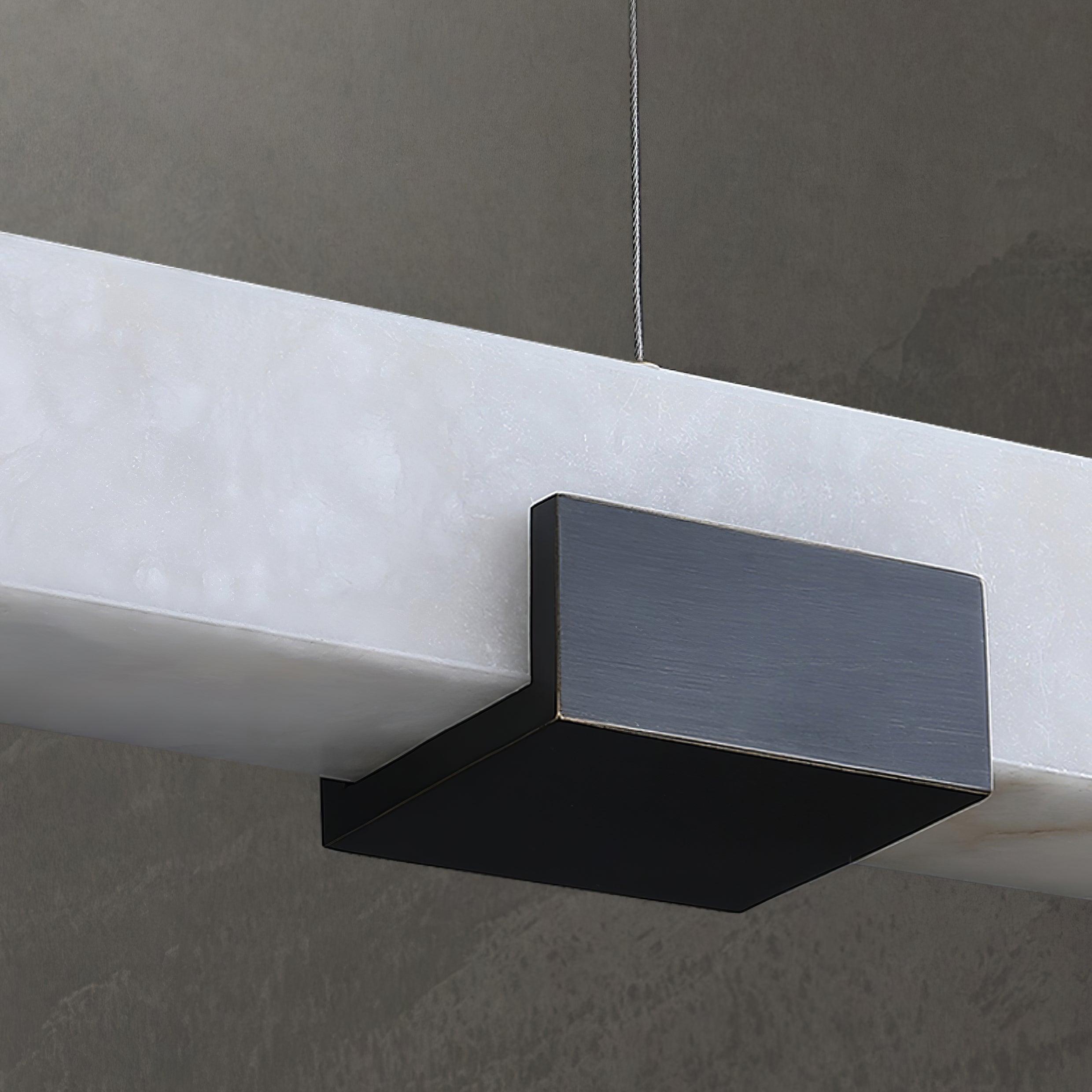 Kaelen Minimalist Alabaster Linear Pendant Light - Blowlighting