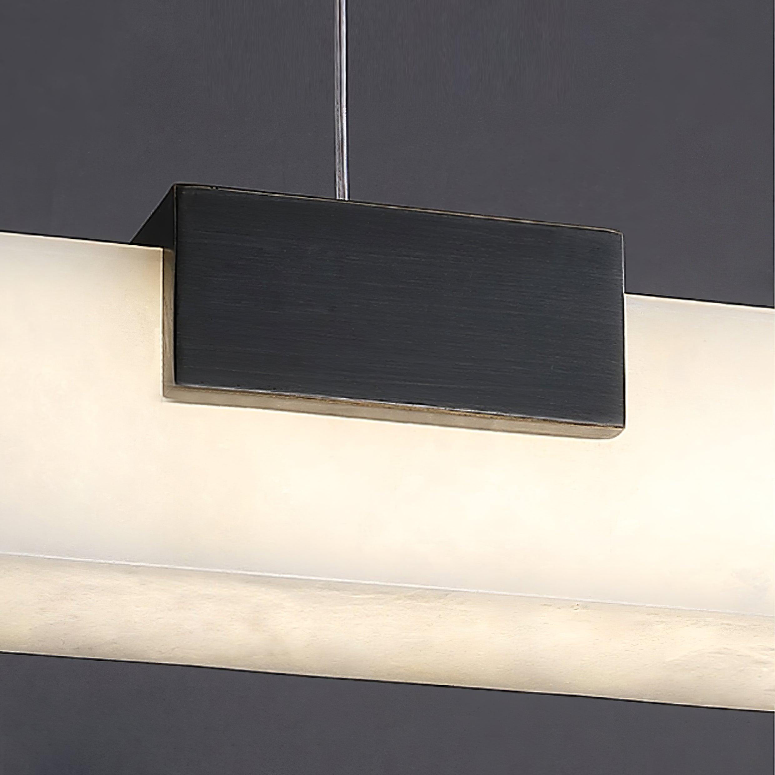 Kaelen Minimalist Alabaster Linear Pendant Light - Blowlighting