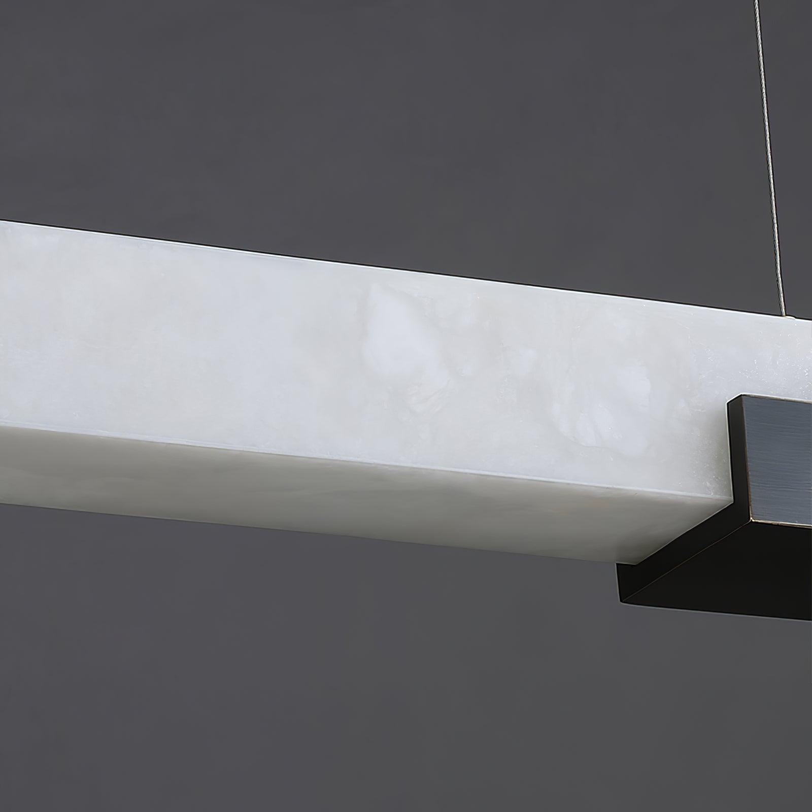 Kaelen Minimalist Alabaster Linear Pendant Light - Blowlighting