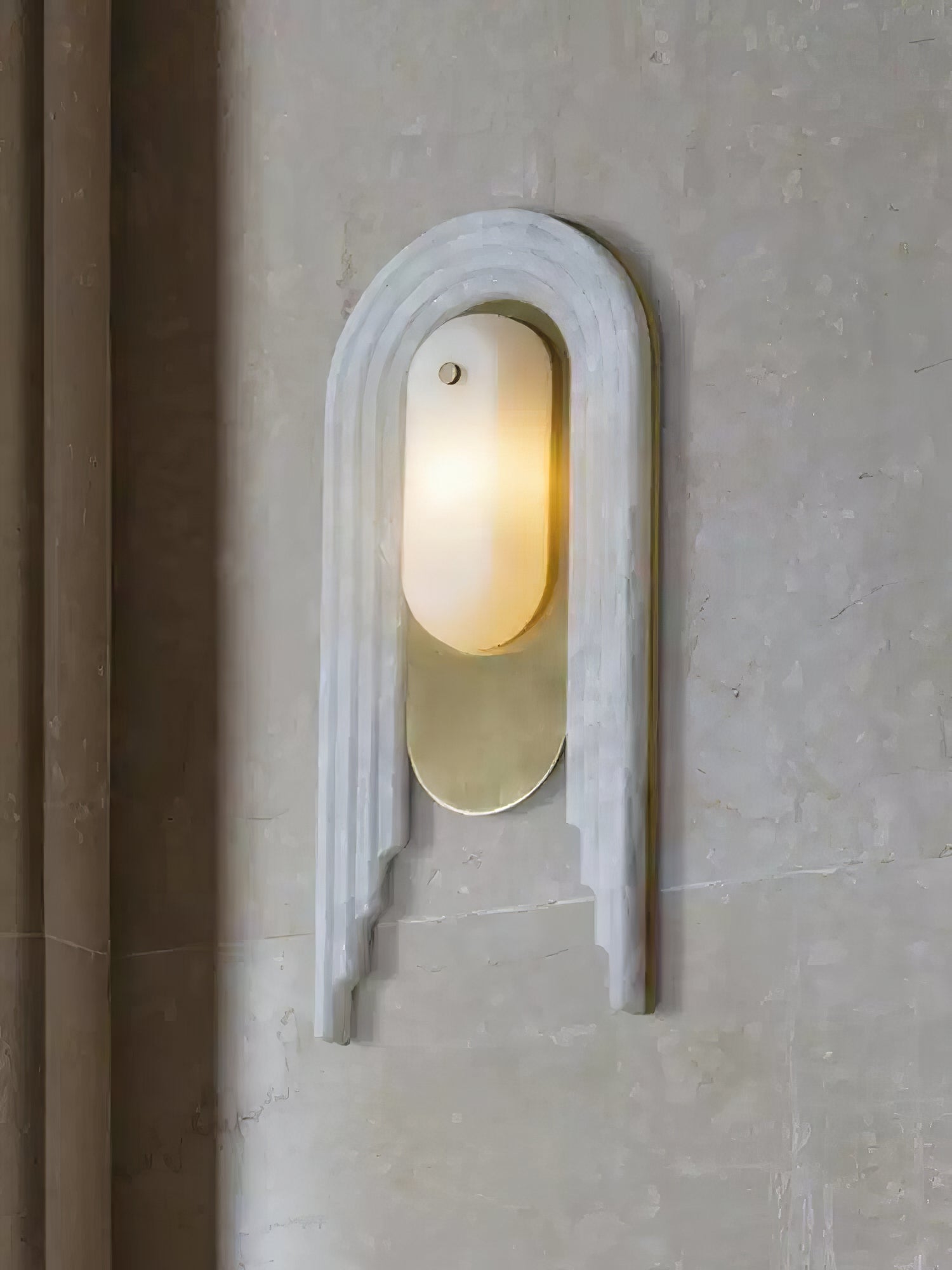 Sytalion Arch Alabaster Wall Light - Blowlighting