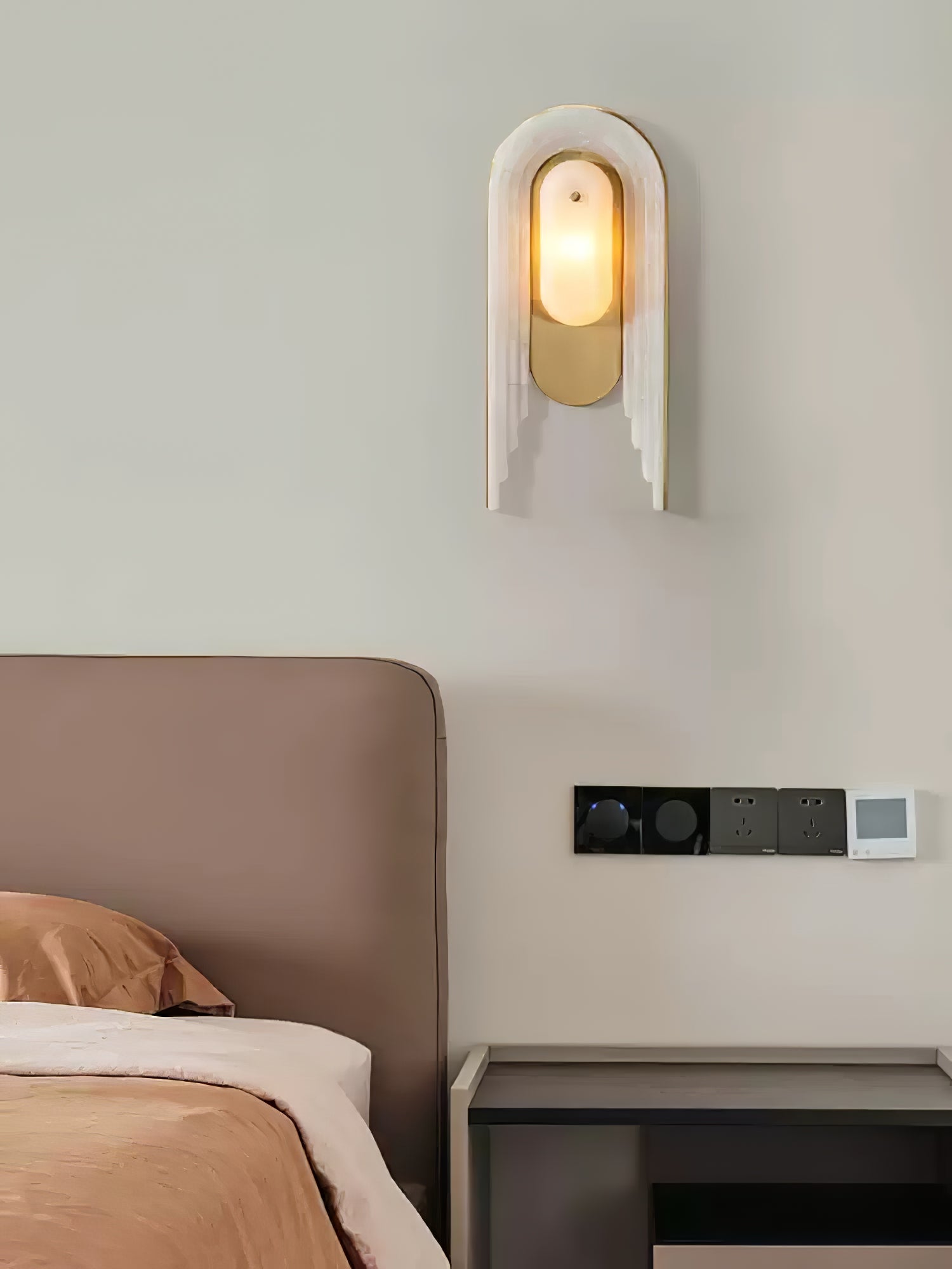 Sytalion Arch Alabaster Wall Light - Blowlighting
