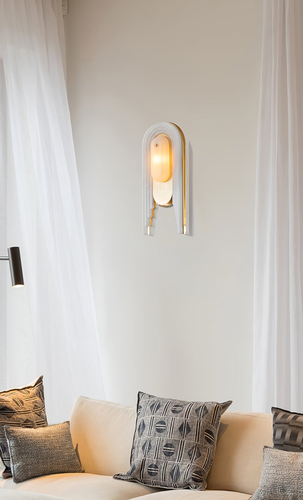 Sytalion Arch Alabaster Wall Light - Blowlighting