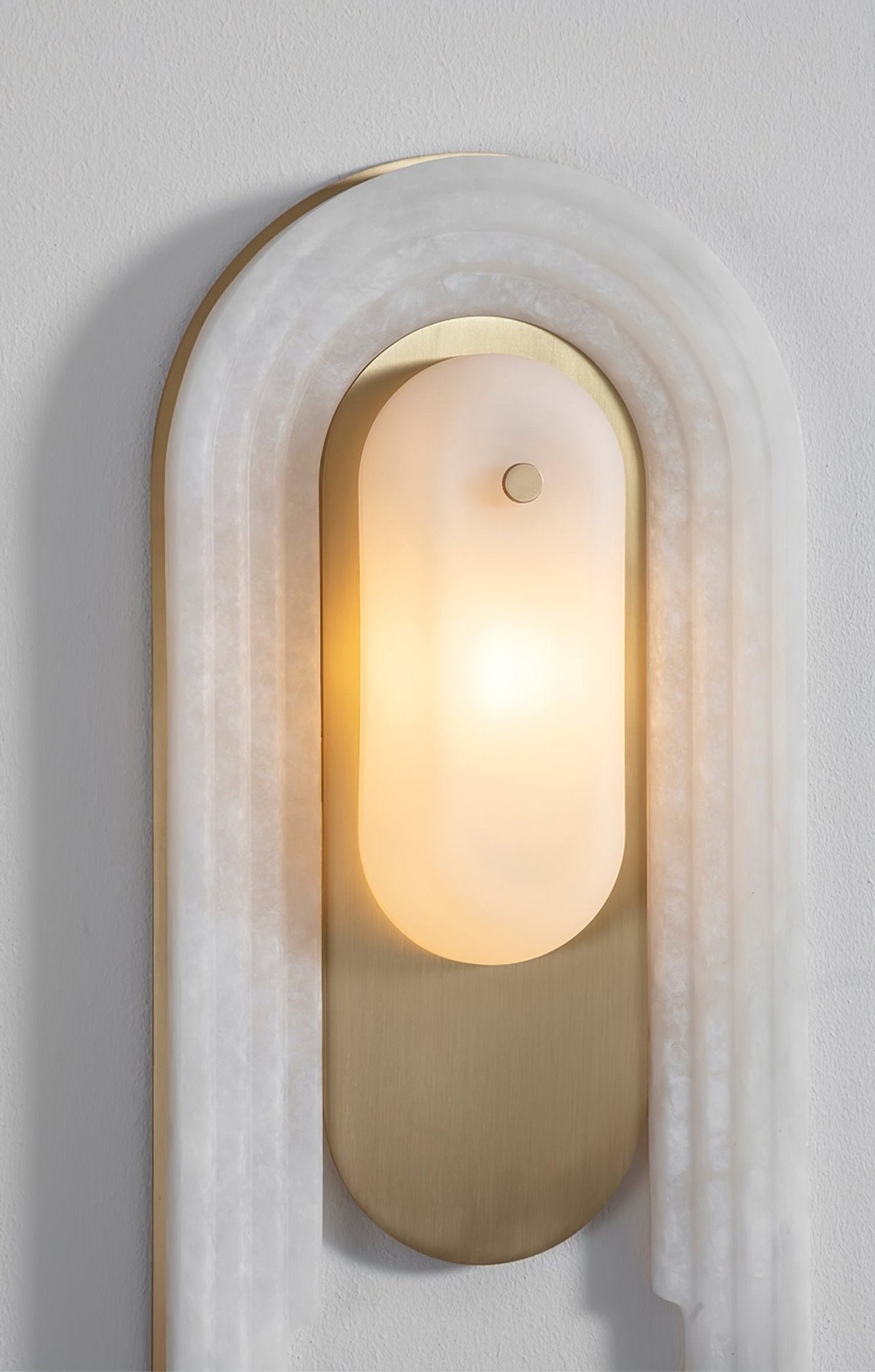 Sytalion Arch Alabaster Wall Light - Blowlighting