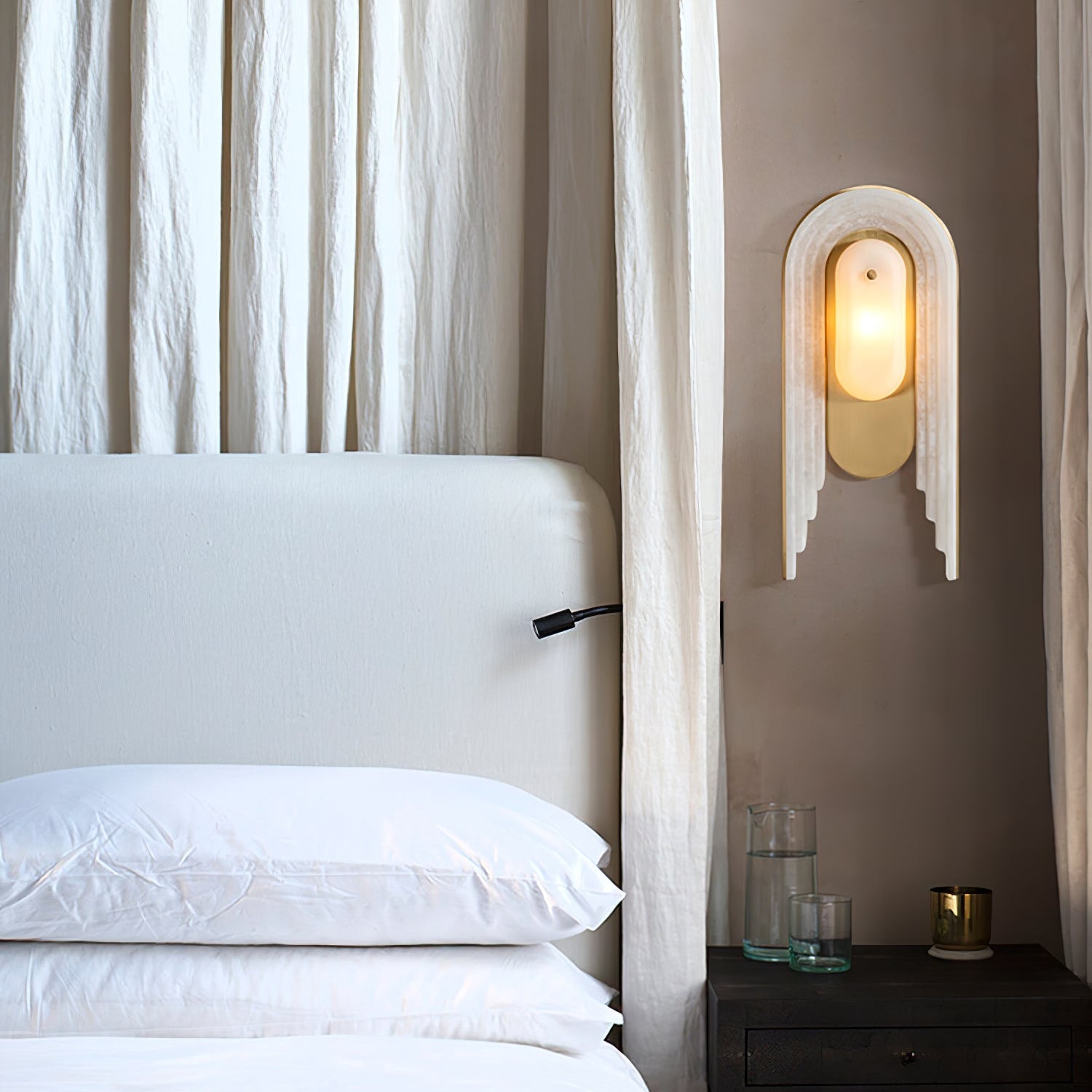 Sytalion Arch Alabaster Wall Light - Blowlighting