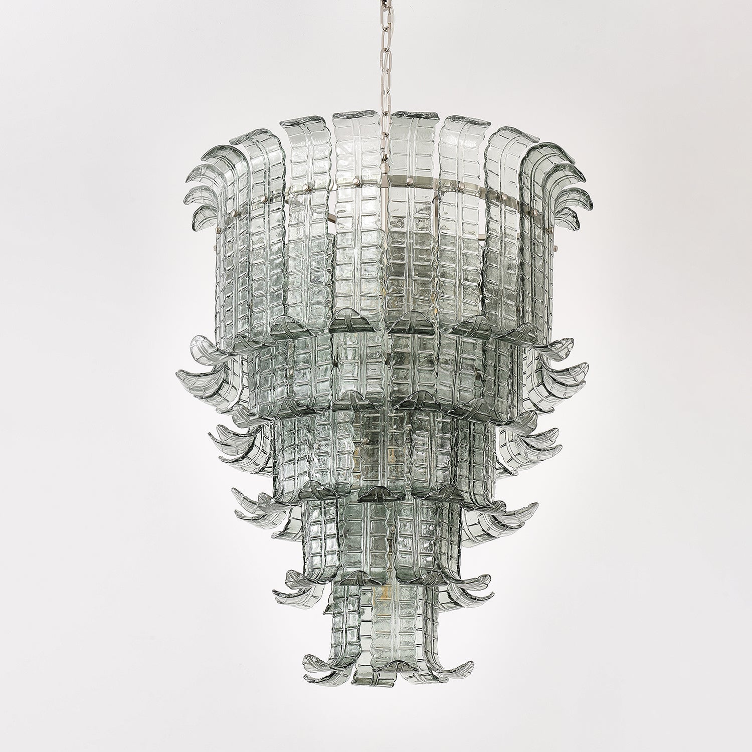 Aurora Chandelier Cascade Murano Glass Tiered Vintage - Blowlighting