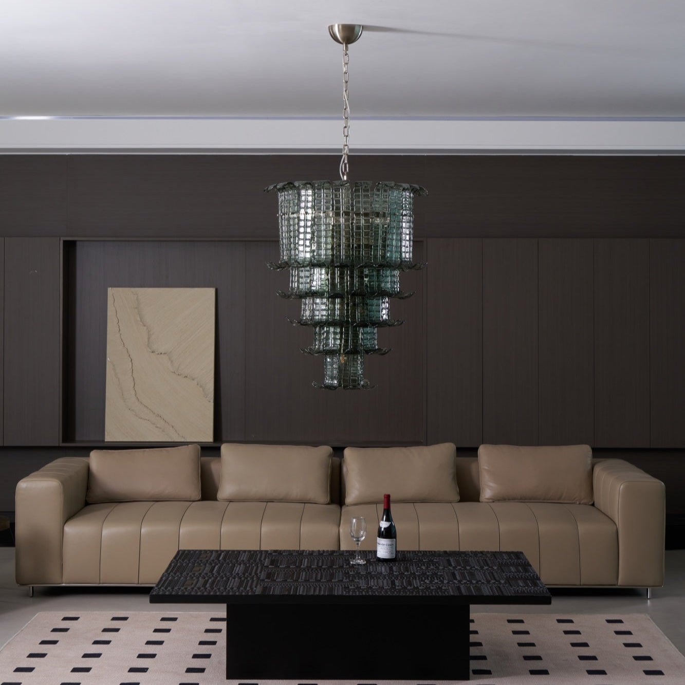Aurora Chandelier Cascade Murano Glass Tiered Vintage - Blowlighting