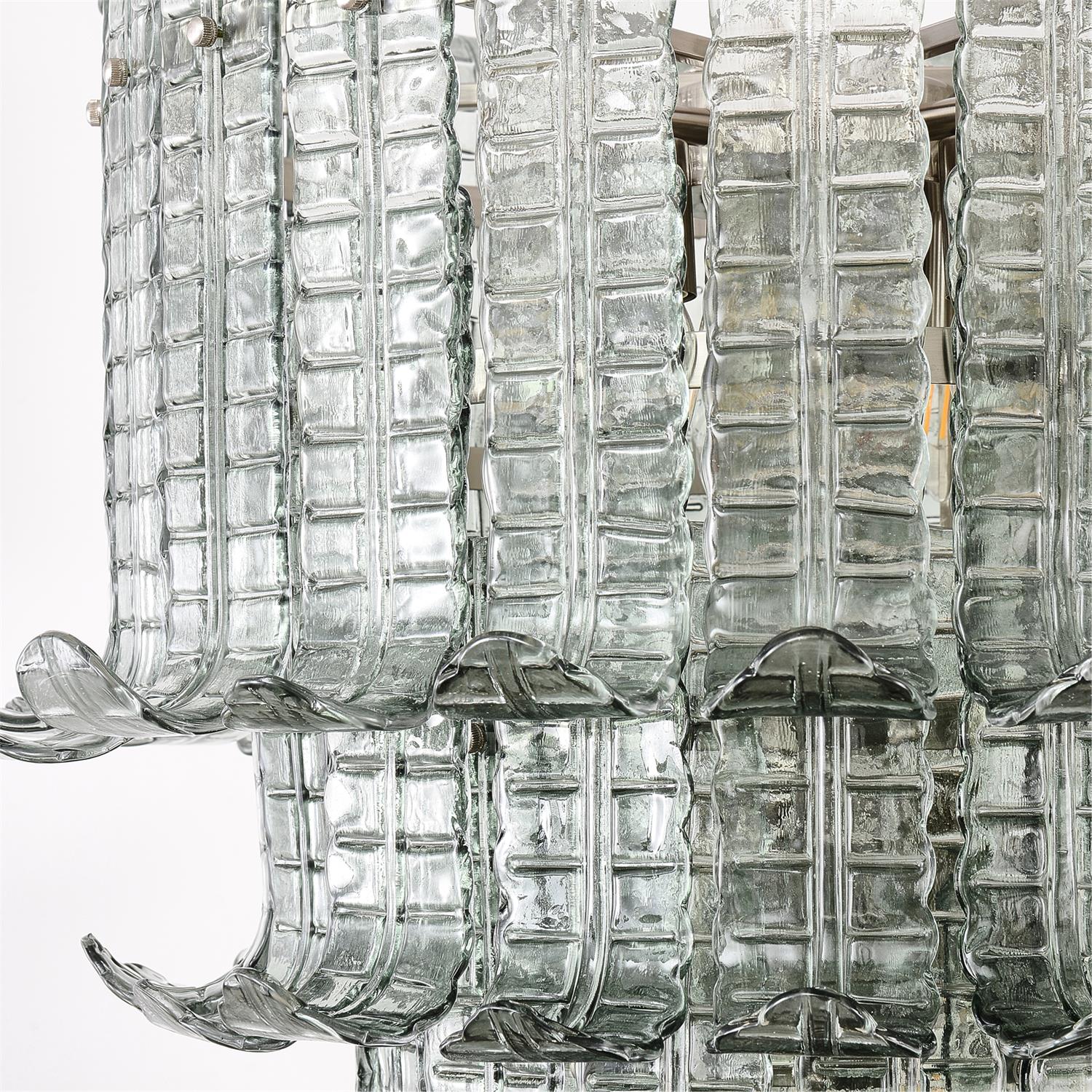 Aurora Chandelier Cascade Murano Glass Tiered Vintage - Blowlighting
