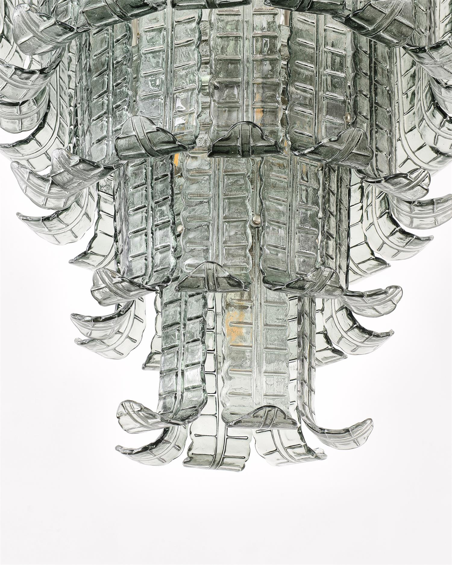 Aurora Chandelier Cascade Murano Glass Tiered Vintage - Blowlighting