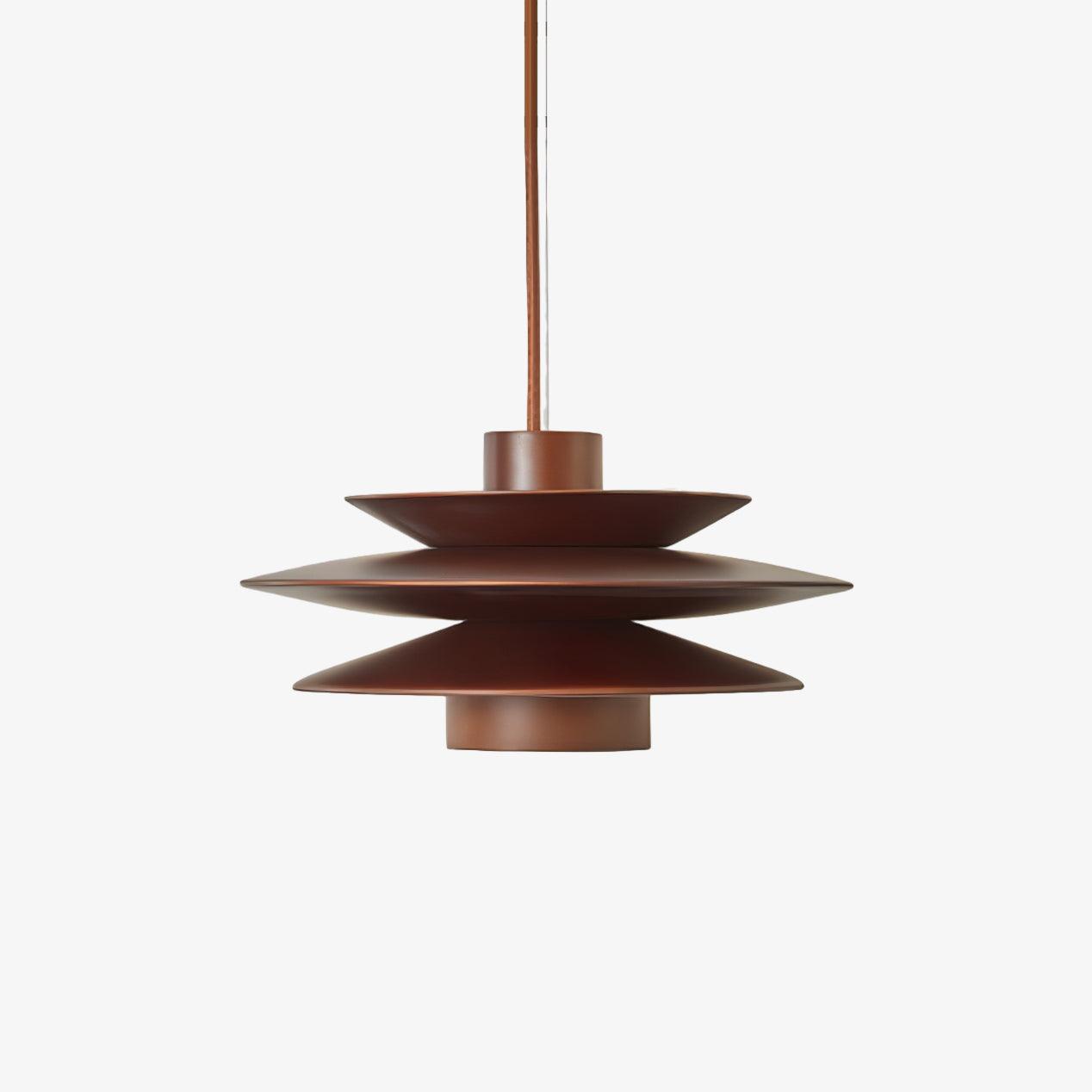 Cascade Wooden Disc Pendant Lamp - Blowlighting