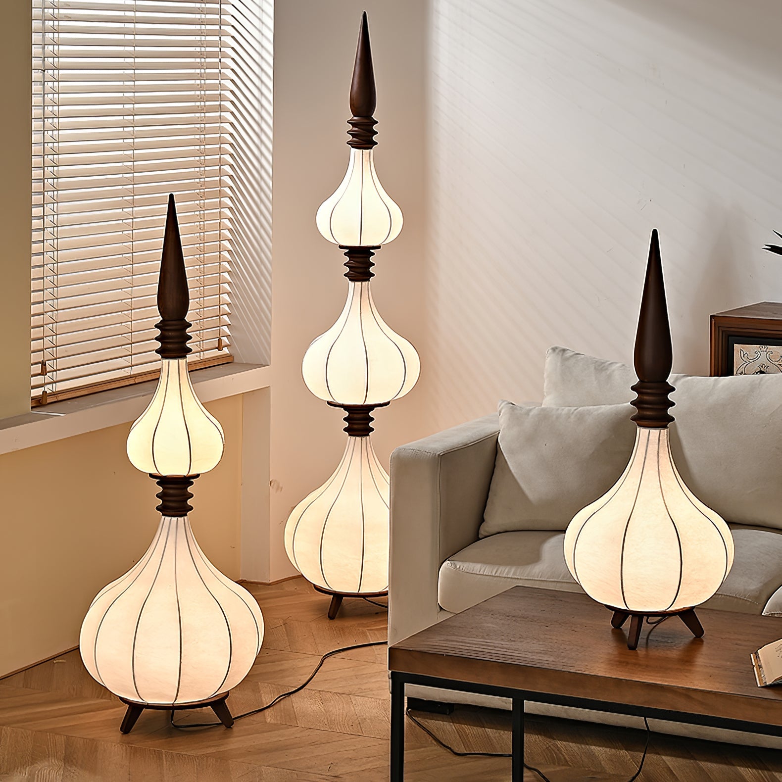 Cetalyra Tiered Gourd Floor Lamp - Blowlighting