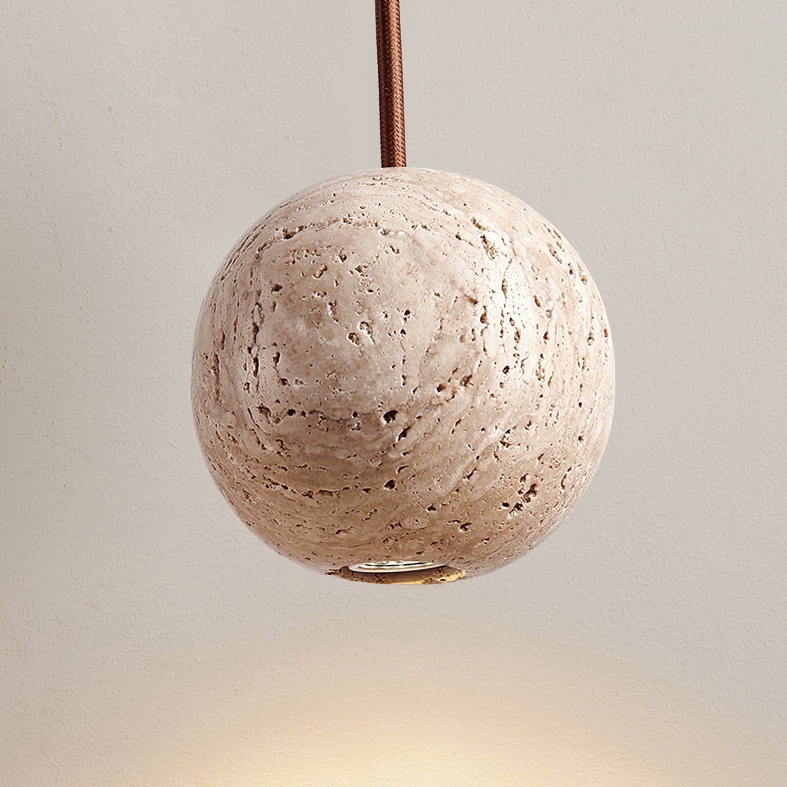 Trio Travertine Pendant Light - Blowlighting