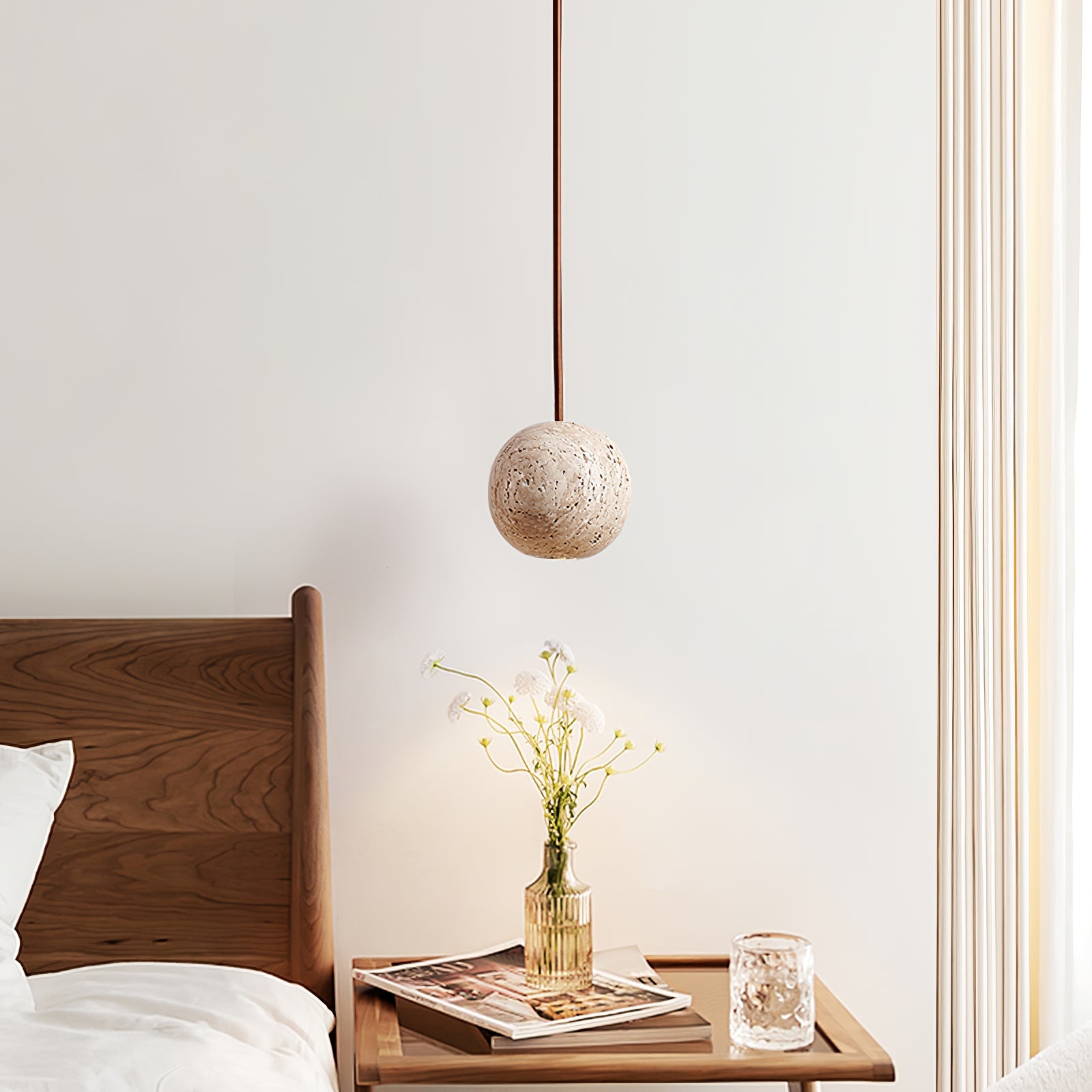 Trio Travertine Pendant Light - Blowlighting