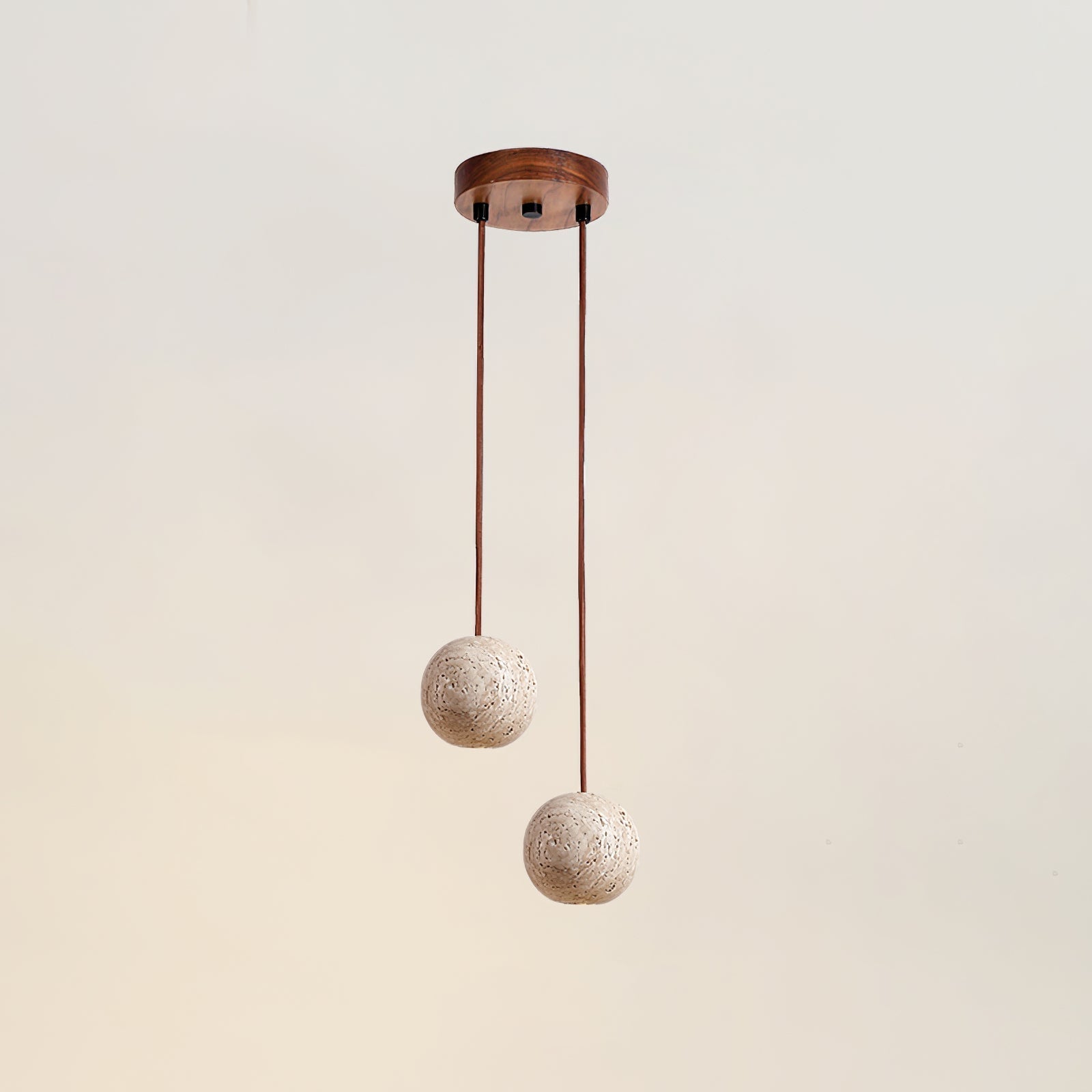 Trio Travertine Pendant Light - Blowlighting