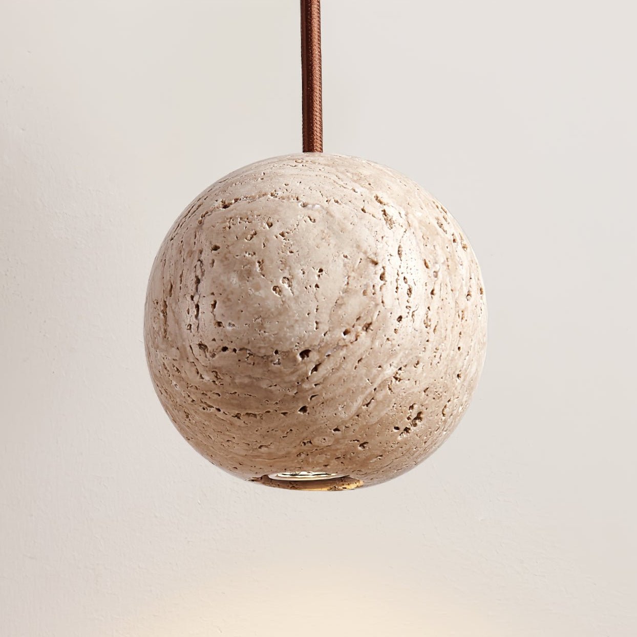 Trio Travertine Pendant Light - Blowlighting