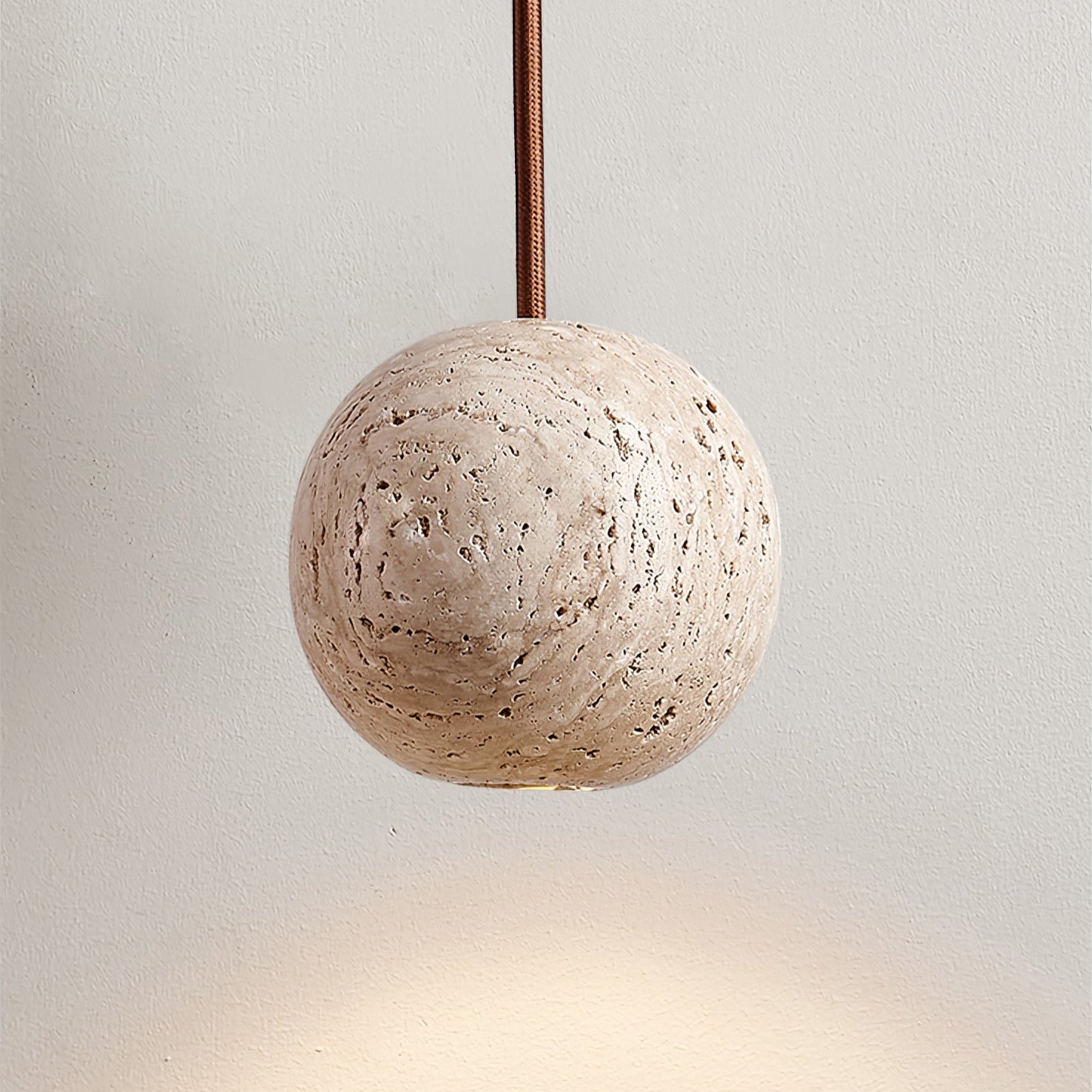 Trio Travertine Pendant Light - Blowlighting
