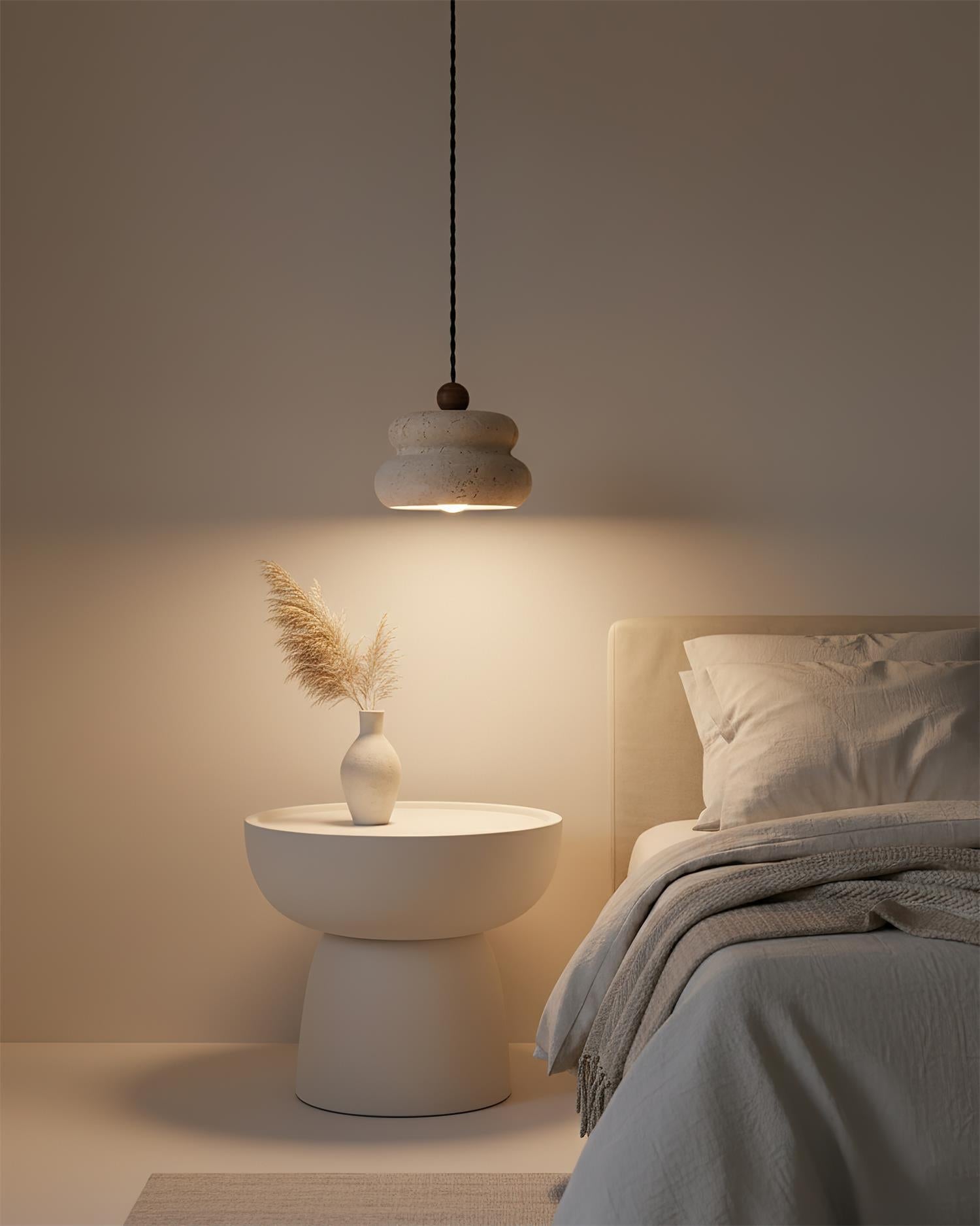 Spirava Yellow Travertine Stack Pendant Lamp