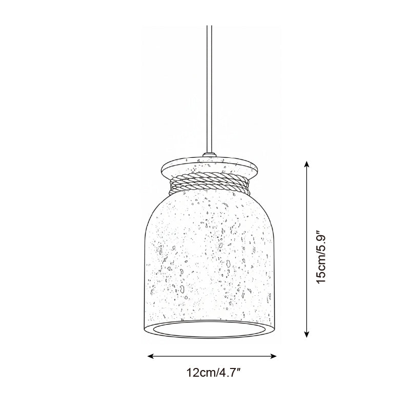 Cavena Minimalist Travertine Pendant Light