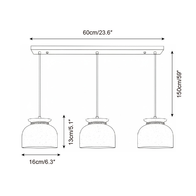 Cavena Minimalist Travertine Pendant Light