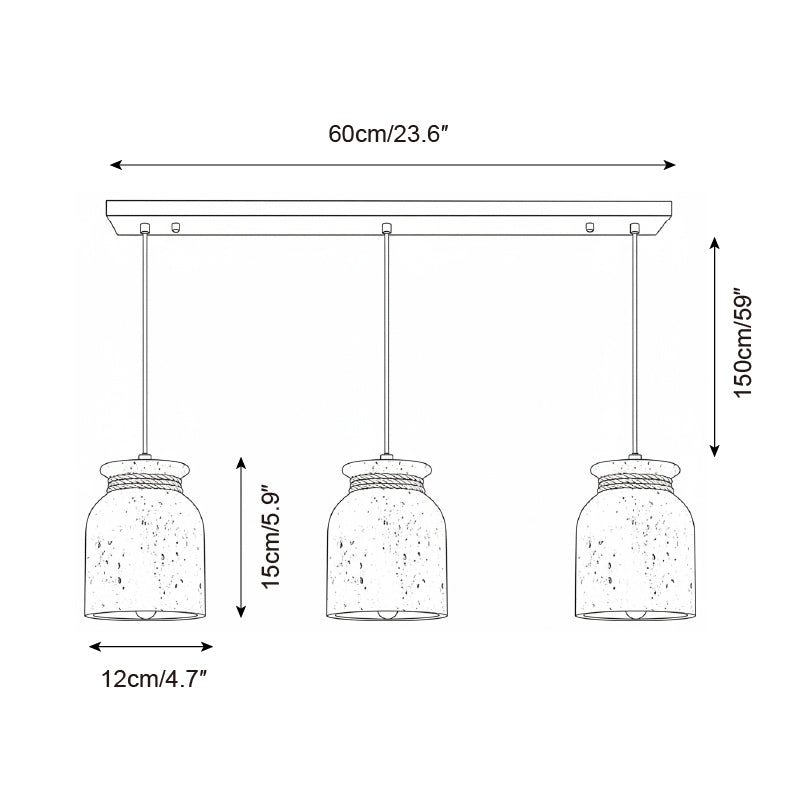 Cavena Minimalist Travertine Pendant Light