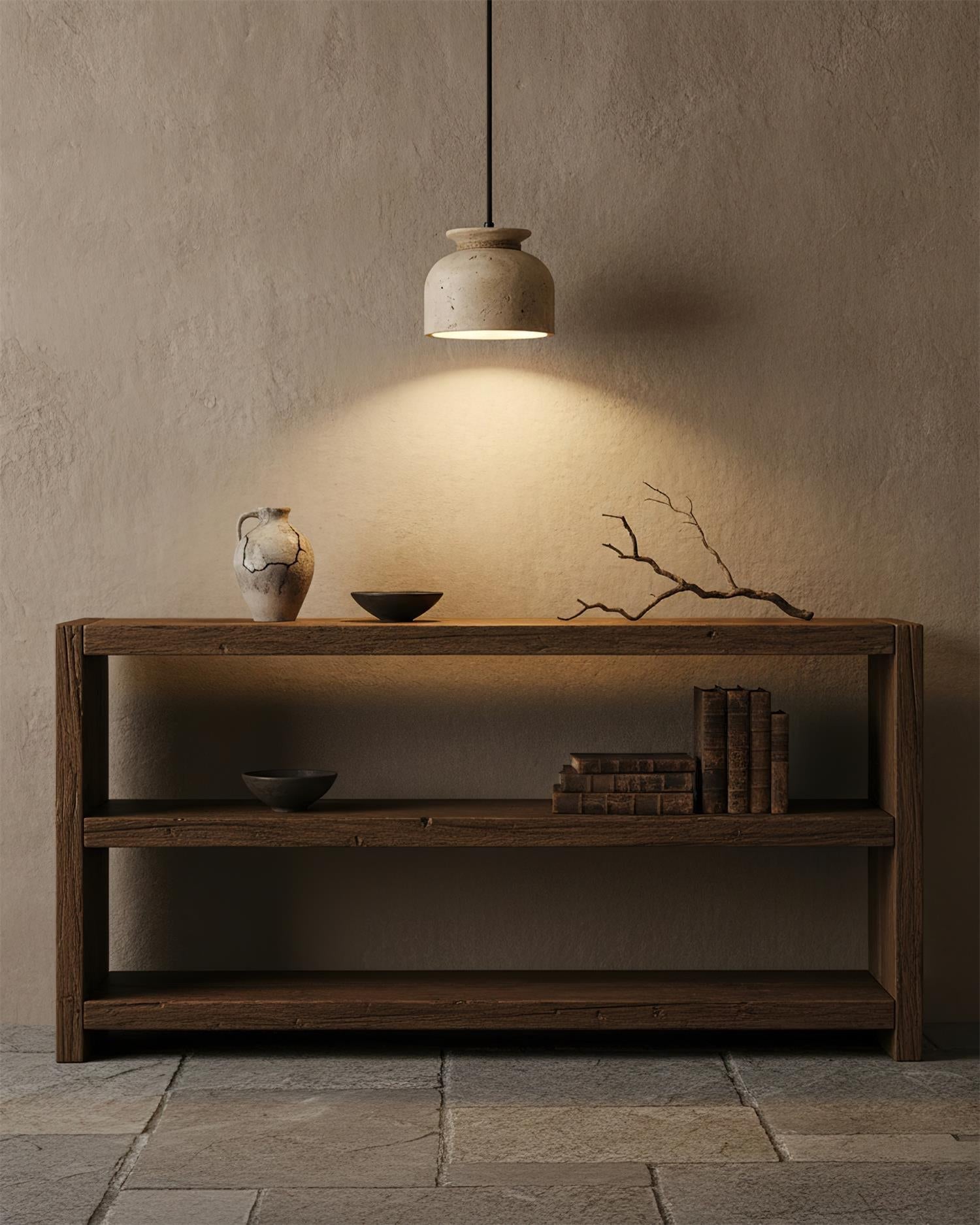 Cavena Minimalist Travertine Pendant Light