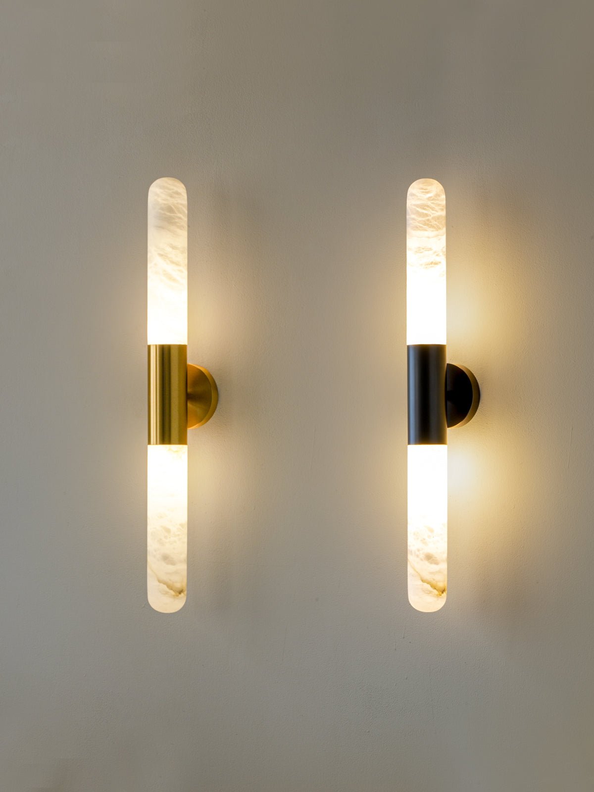 Evtalos Cylinder Alabaster Wall Light - Blowlighting
