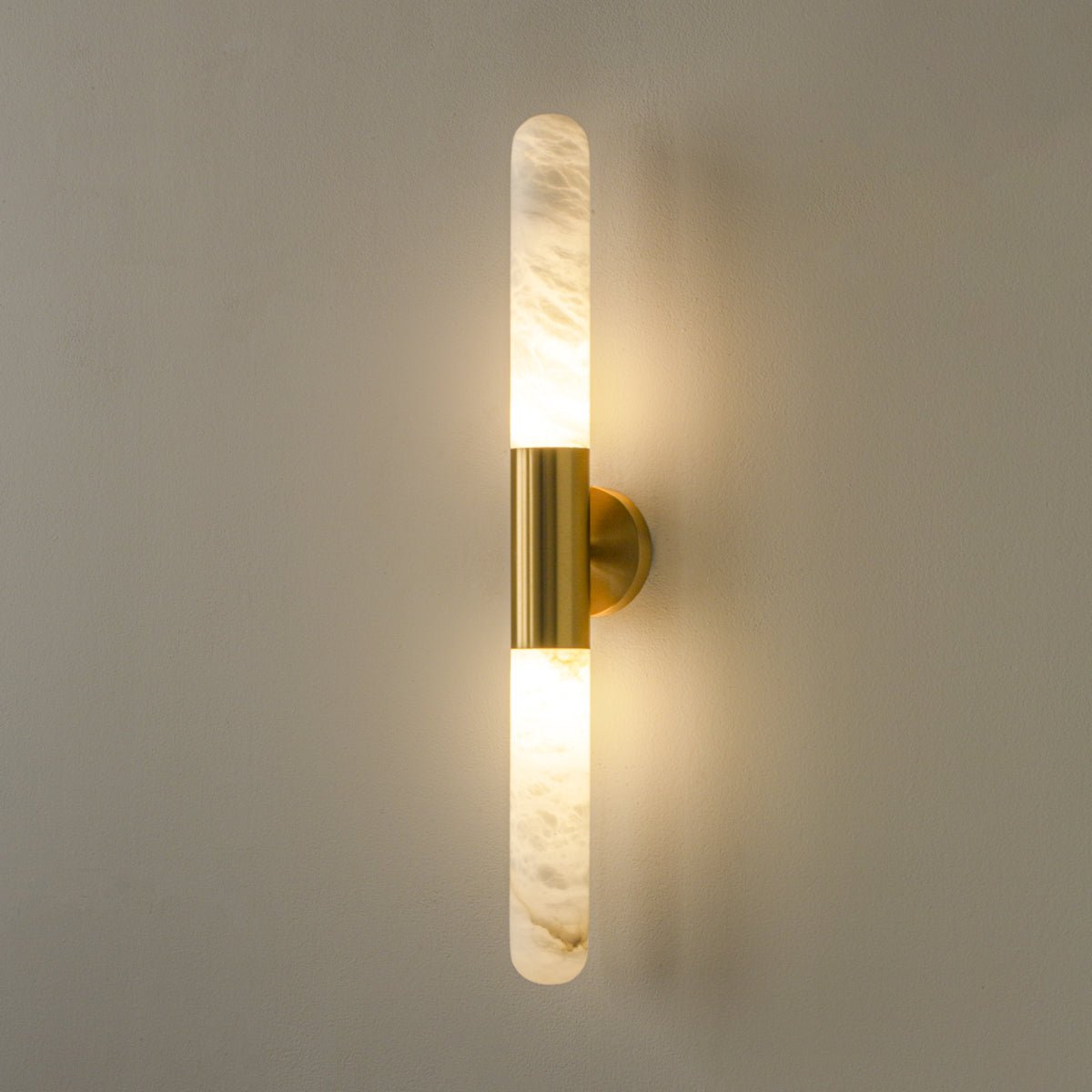 Evtalos Cylinder Alabaster Wall Light - Blowlighting