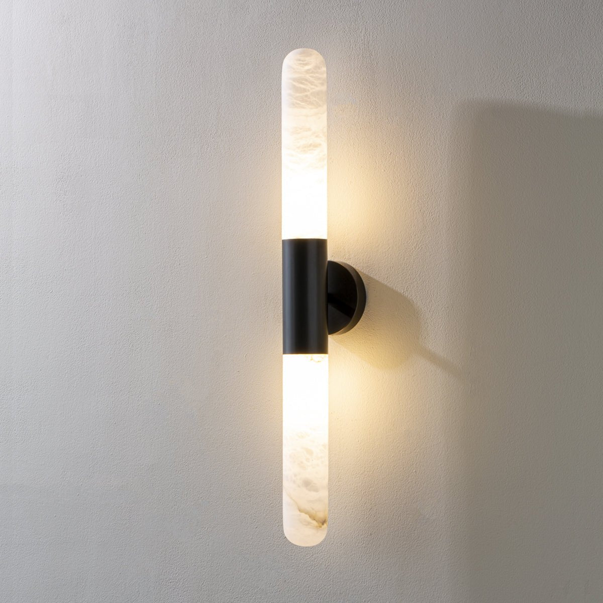 Evtalos Cylinder Alabaster Wall Light - Blowlighting