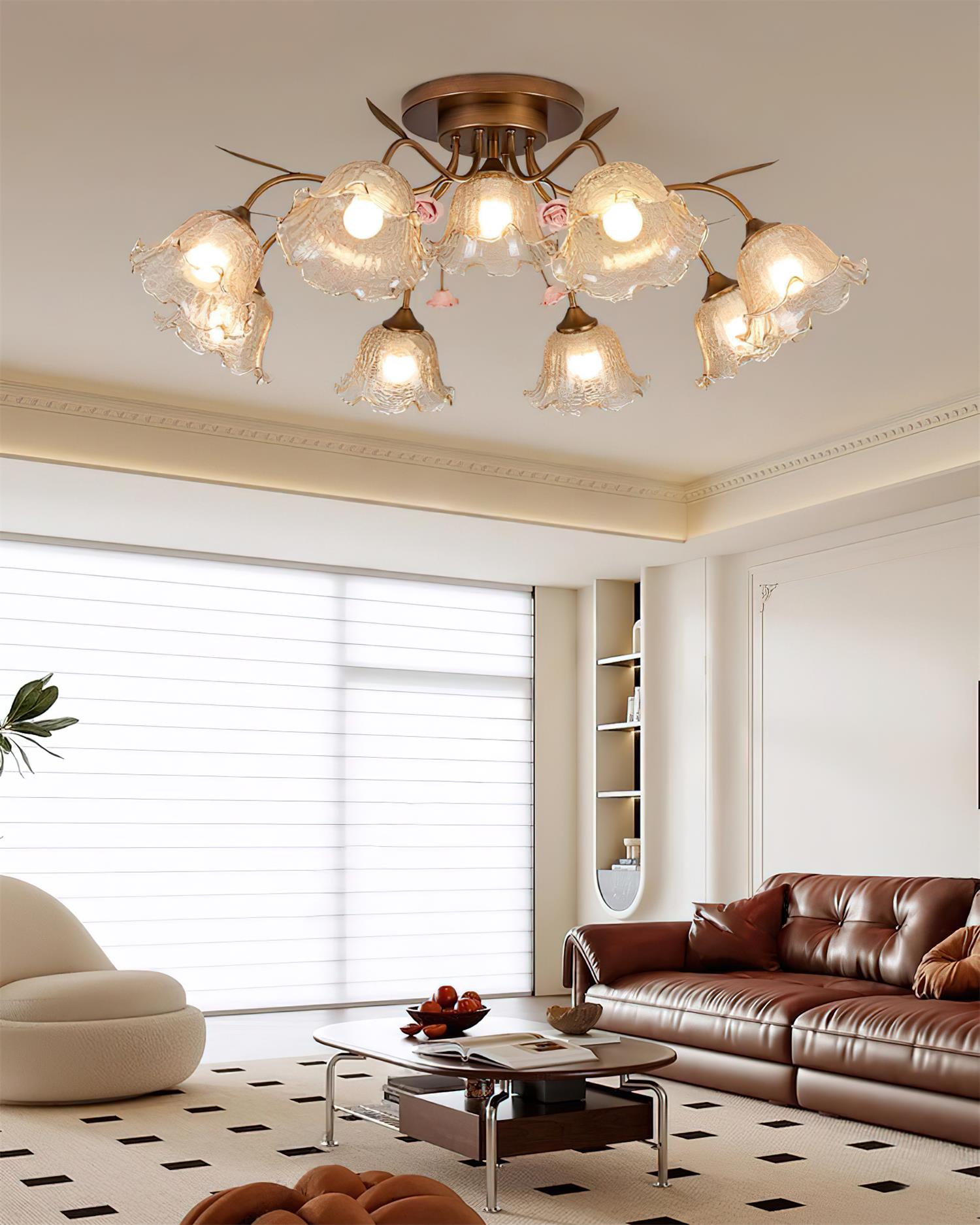 Galleria Luxurious Metal Ceiling Lamp