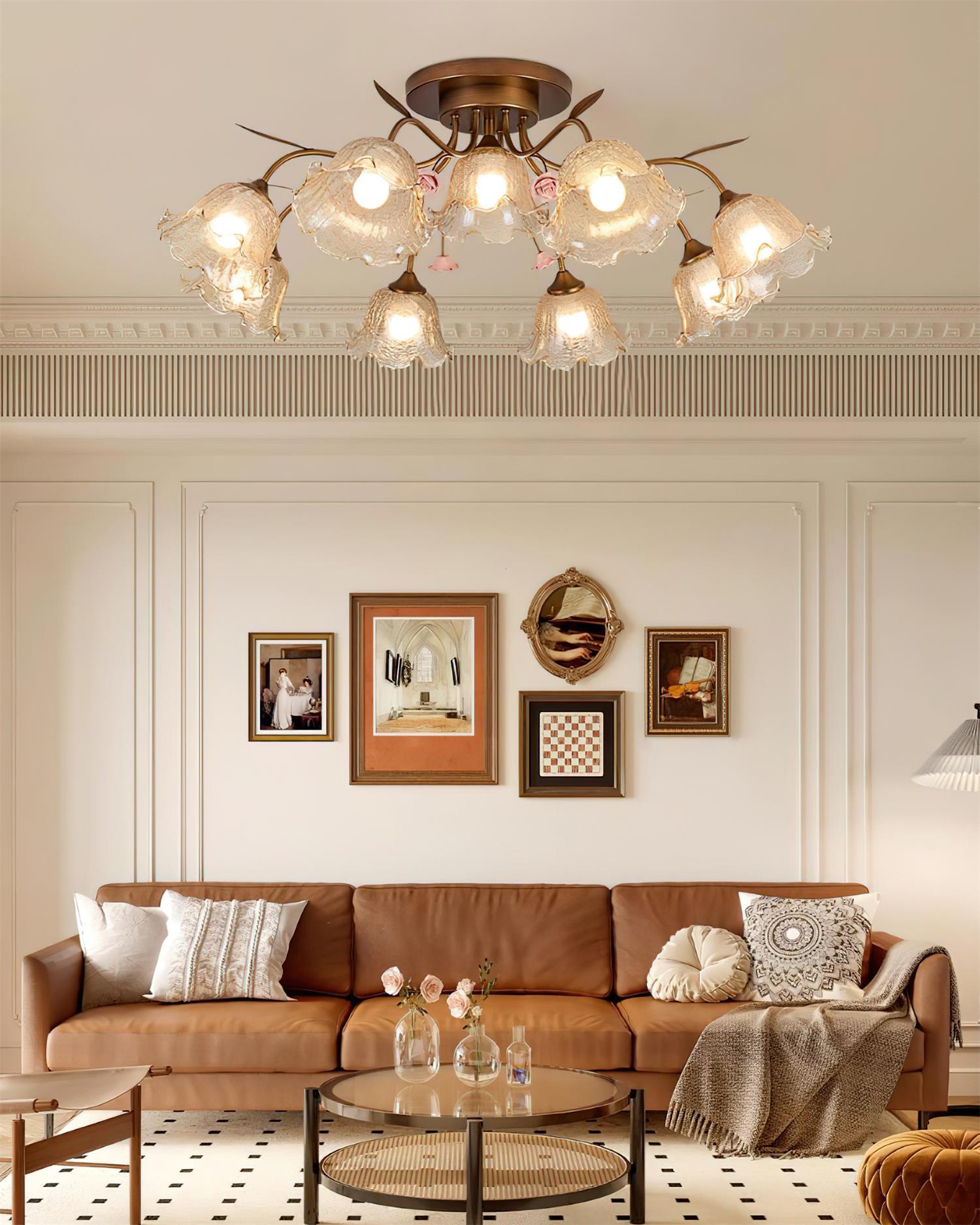 Galleria Luxurious Metal Ceiling Lamp