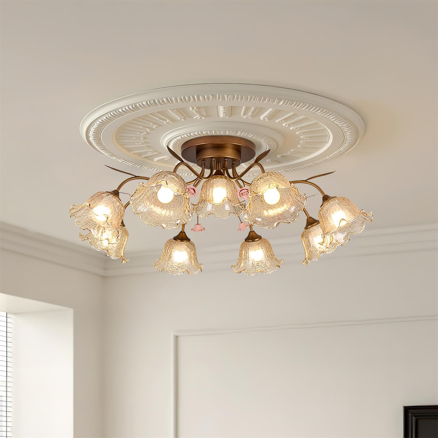 Galleria Luxurious Metal Ceiling Lamp