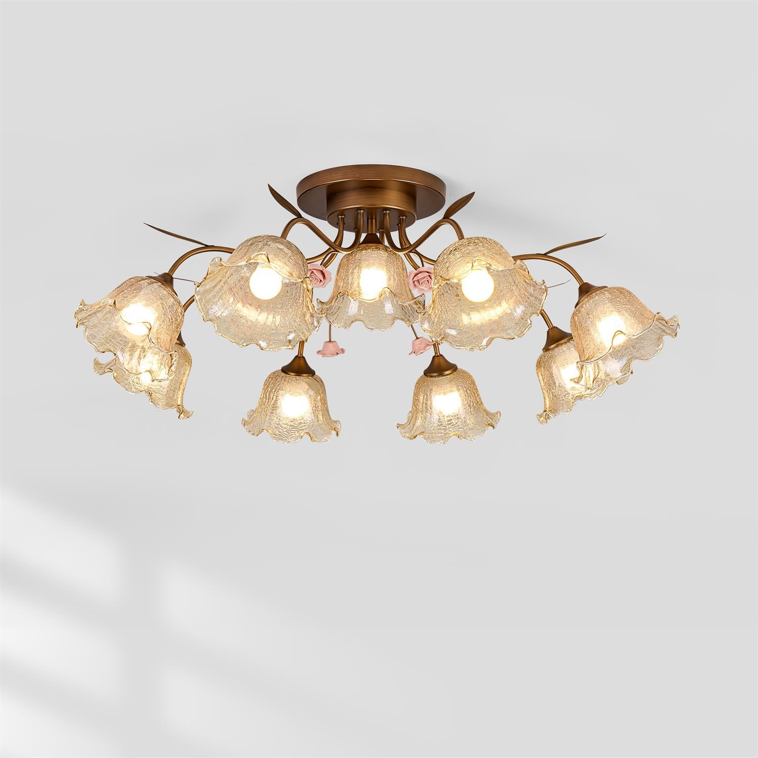 Galleria Luxurious Metal Ceiling Lamp