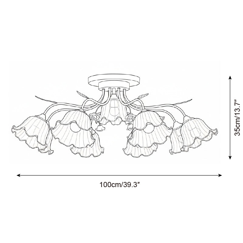 Galleria Luxurious Metal Ceiling Lamp