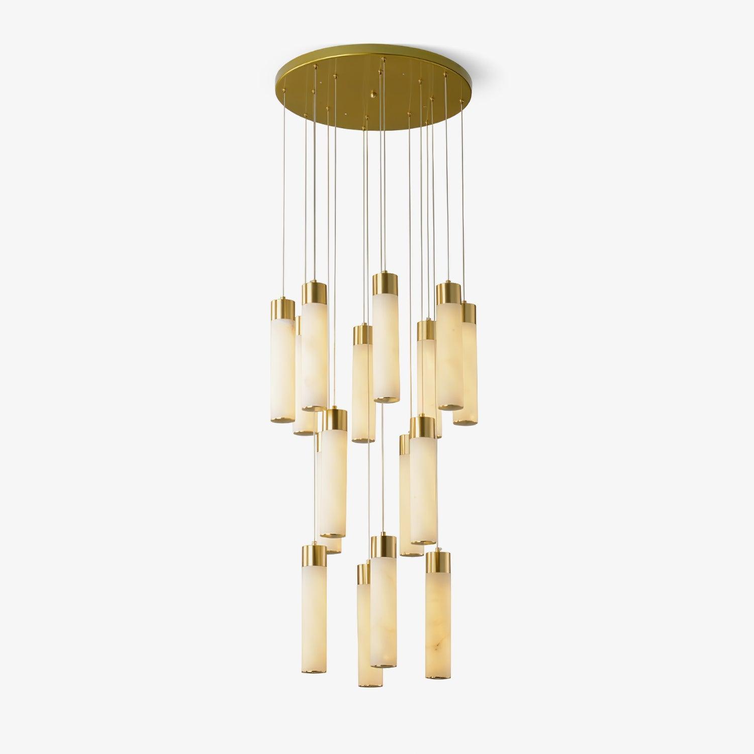 Aurelia Modern Alabaster Pendant Chandelier - Blowlighting