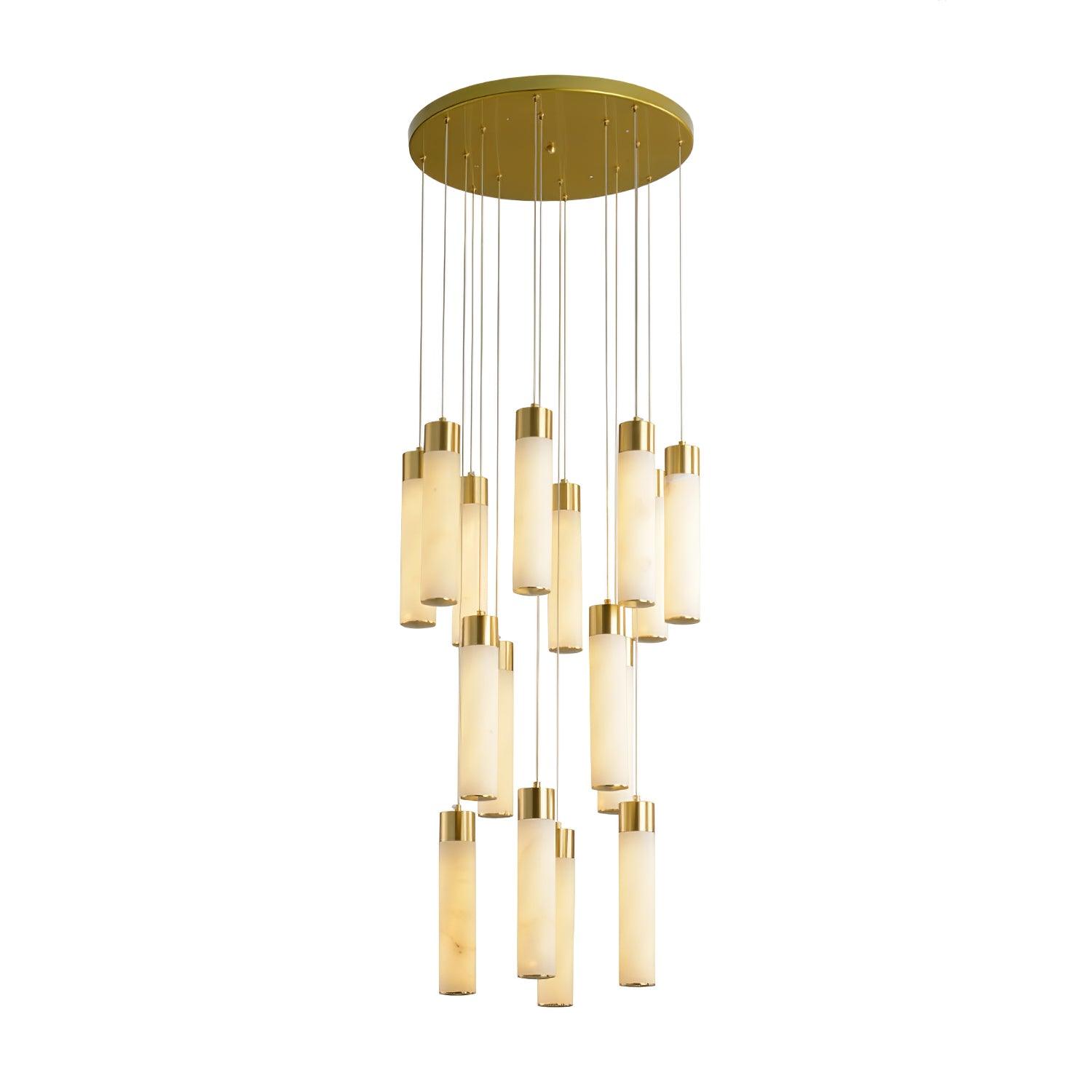 Aurelia Modern Alabaster Pendant Chandelier - Blowlighting